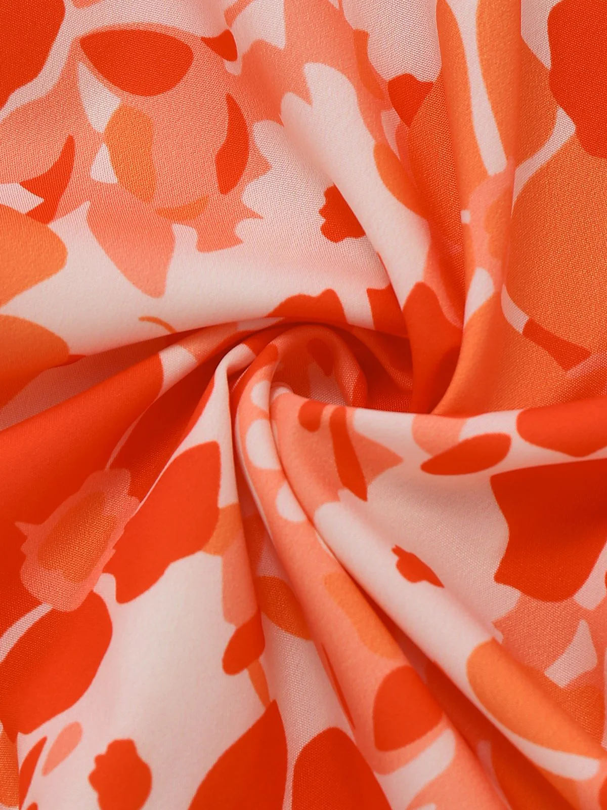 1940er Quadratischer Ausschnitt Asymmetrisch Blumen Plissiertes Kleid - Image 7