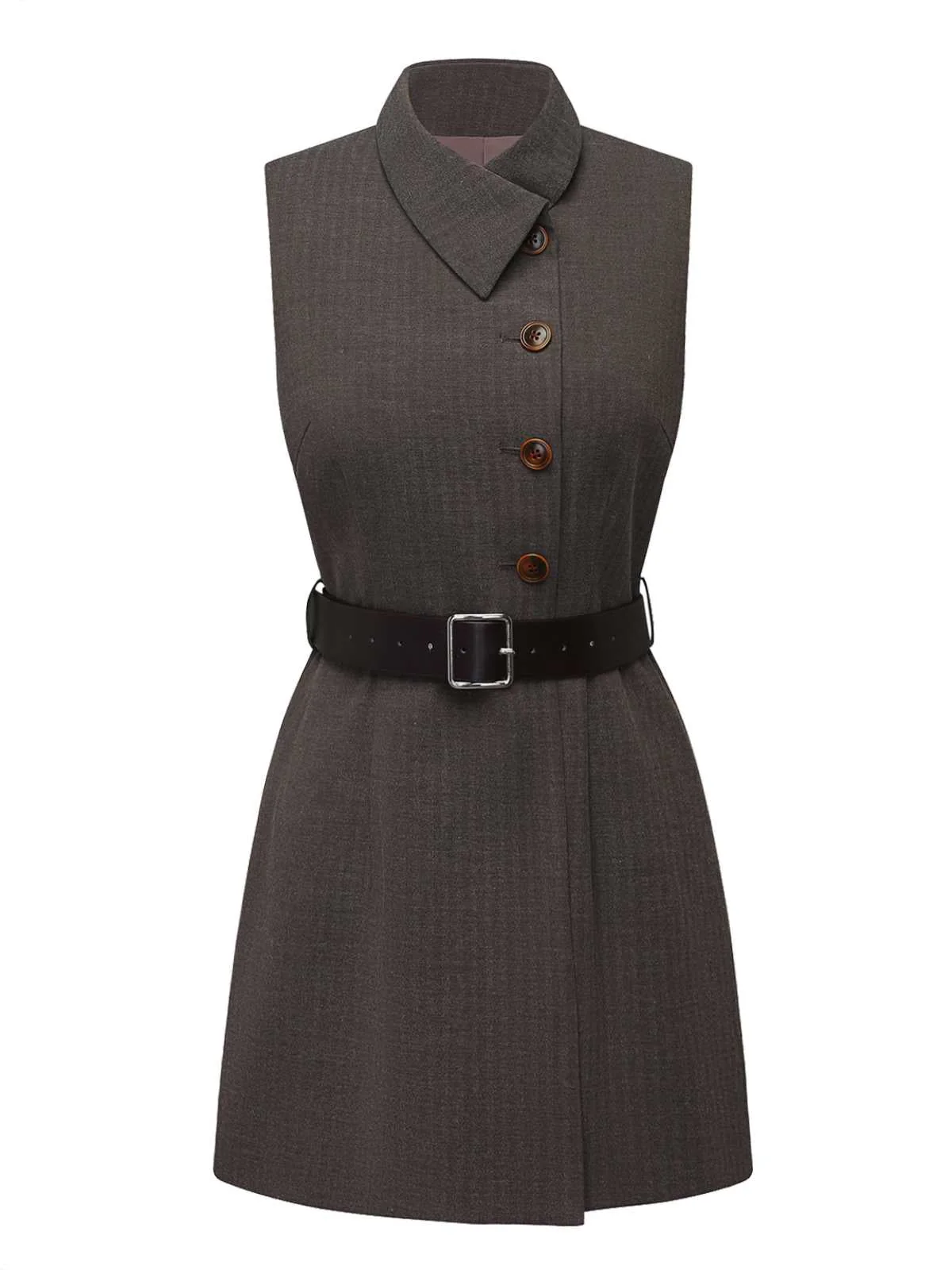 1940er Revers Gürtel Jacke Mit Abnehmbarer Umhang - Image 4