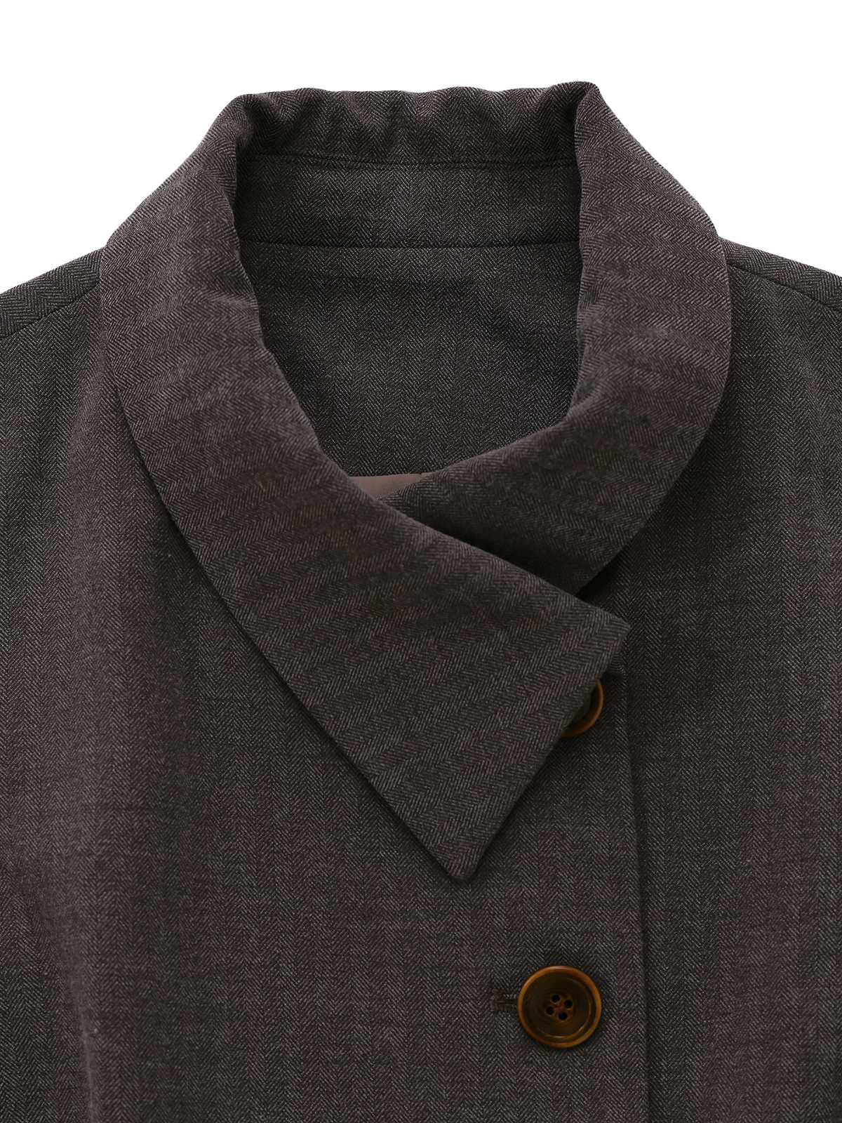 1940er Revers Gürtel Jacke Mit Abnehmbarer Umhang - Image 6