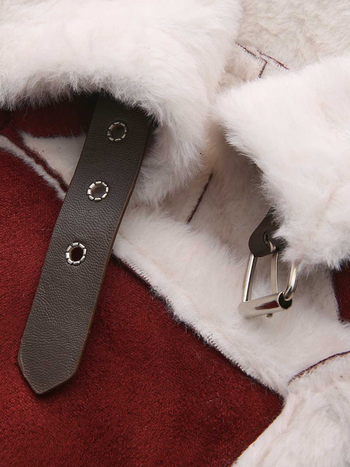 1940er Revers Plüsch Buckle Tasche Jacke - Image 4