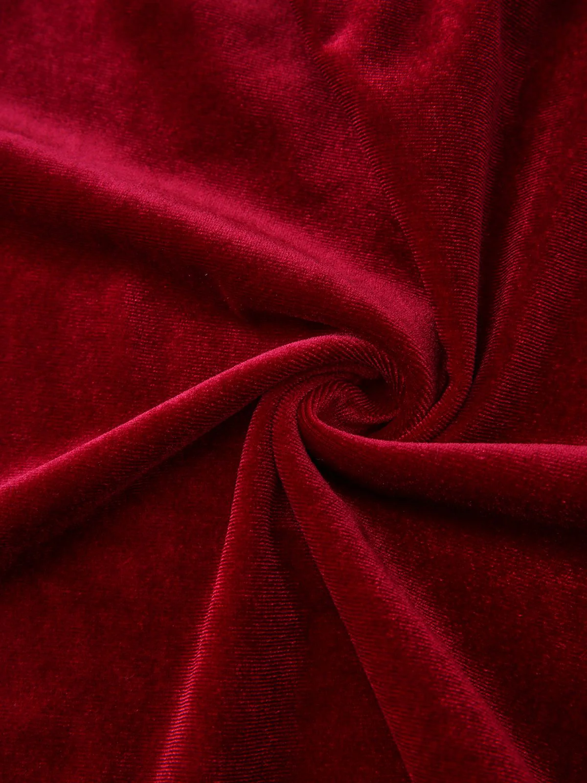 1940er Samt Cutout Plissiertes Laternenärmel Kleid - Image 8