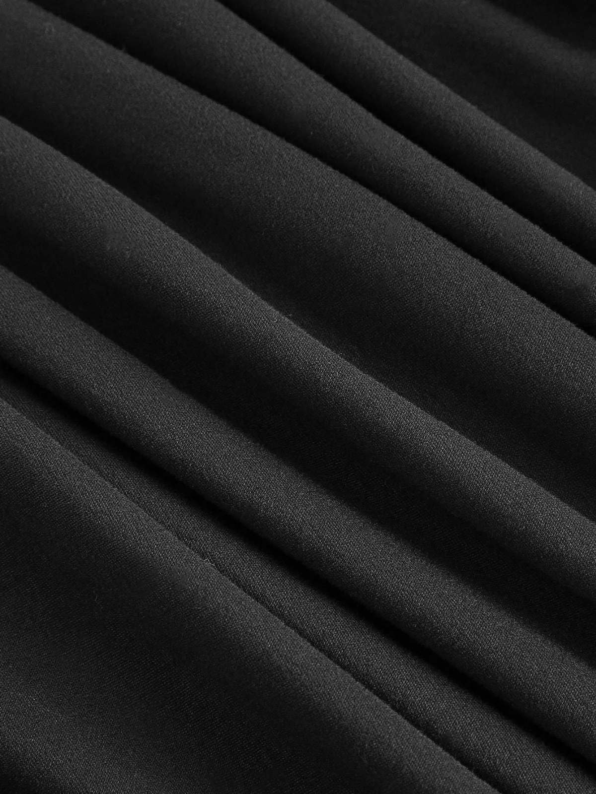 1940er Schulterfrei Langarm Plissiertes Kleid - Image 10