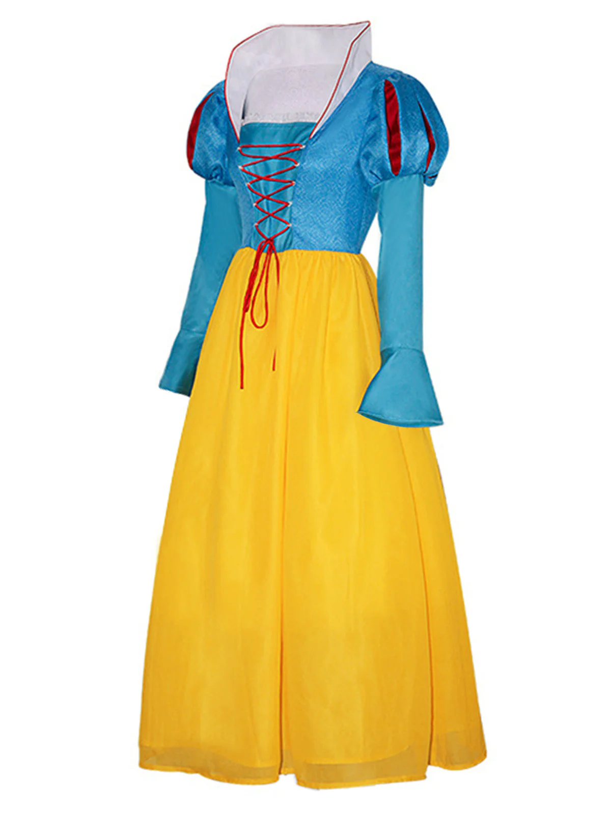 1940er Schneewittchen Kostüm Netz Patchwork Kleid - Image 2