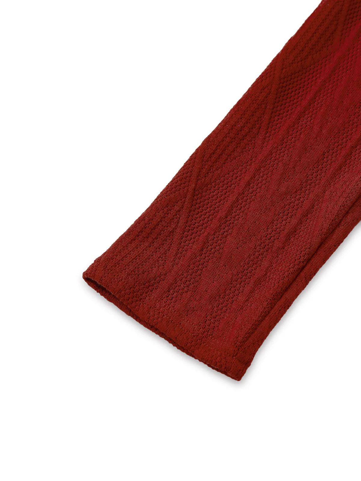 1940er Solide Stricken Groß V-Ausschnitt Tasten Kleid - Image 5