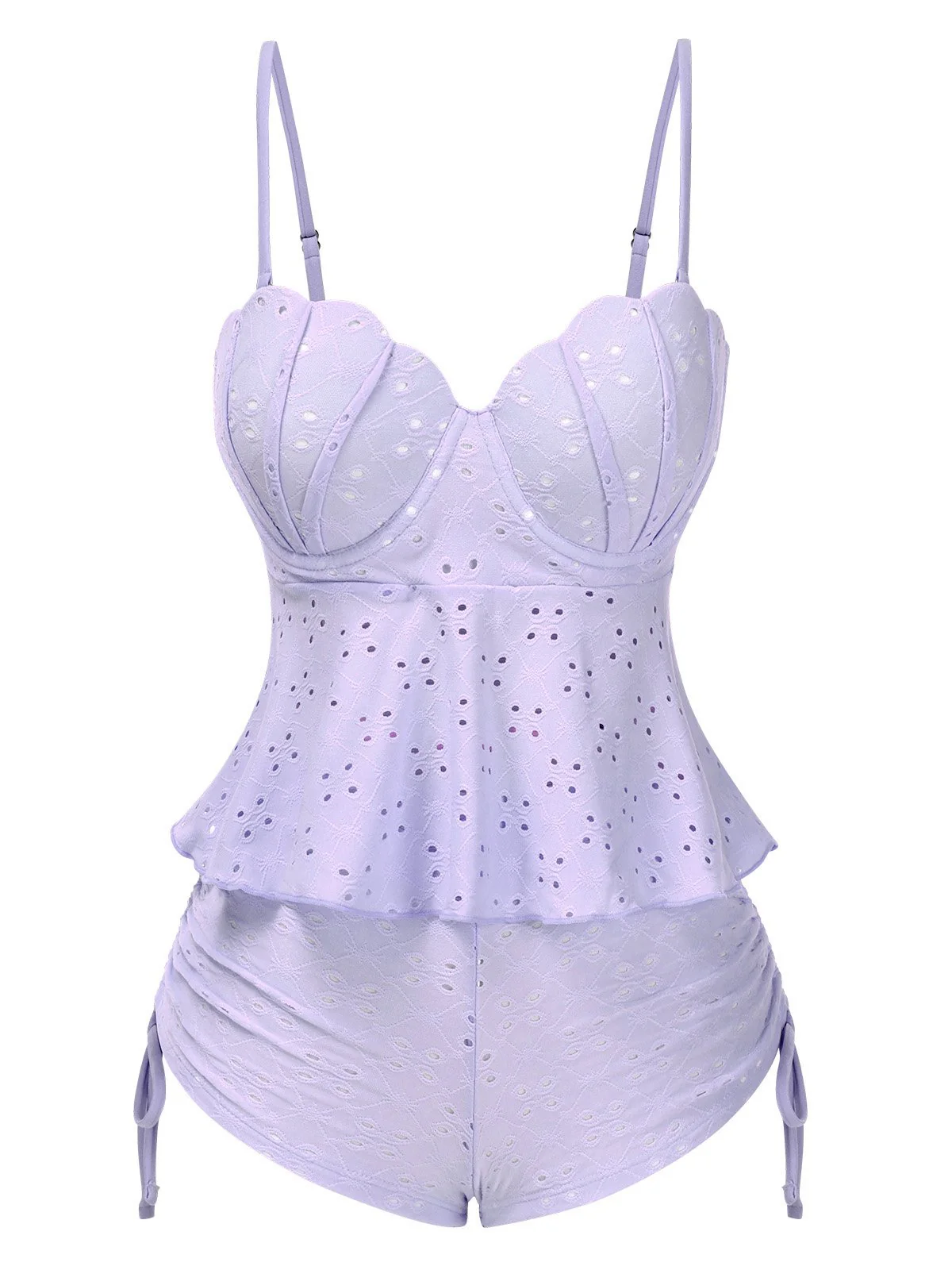 1940er Spaghetti Träger Ösenschale Tankini Set - Image 3