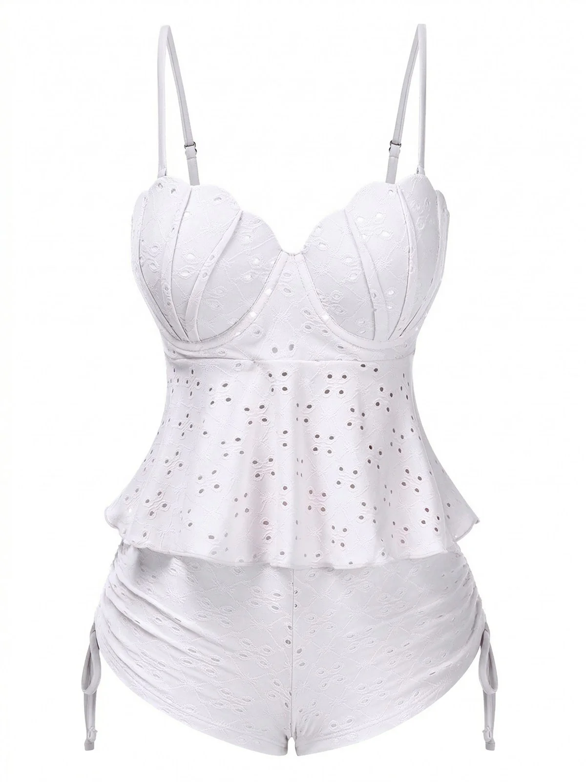 1940er Spaghetti Träger Ösenschale Tankini Set - Image 5
