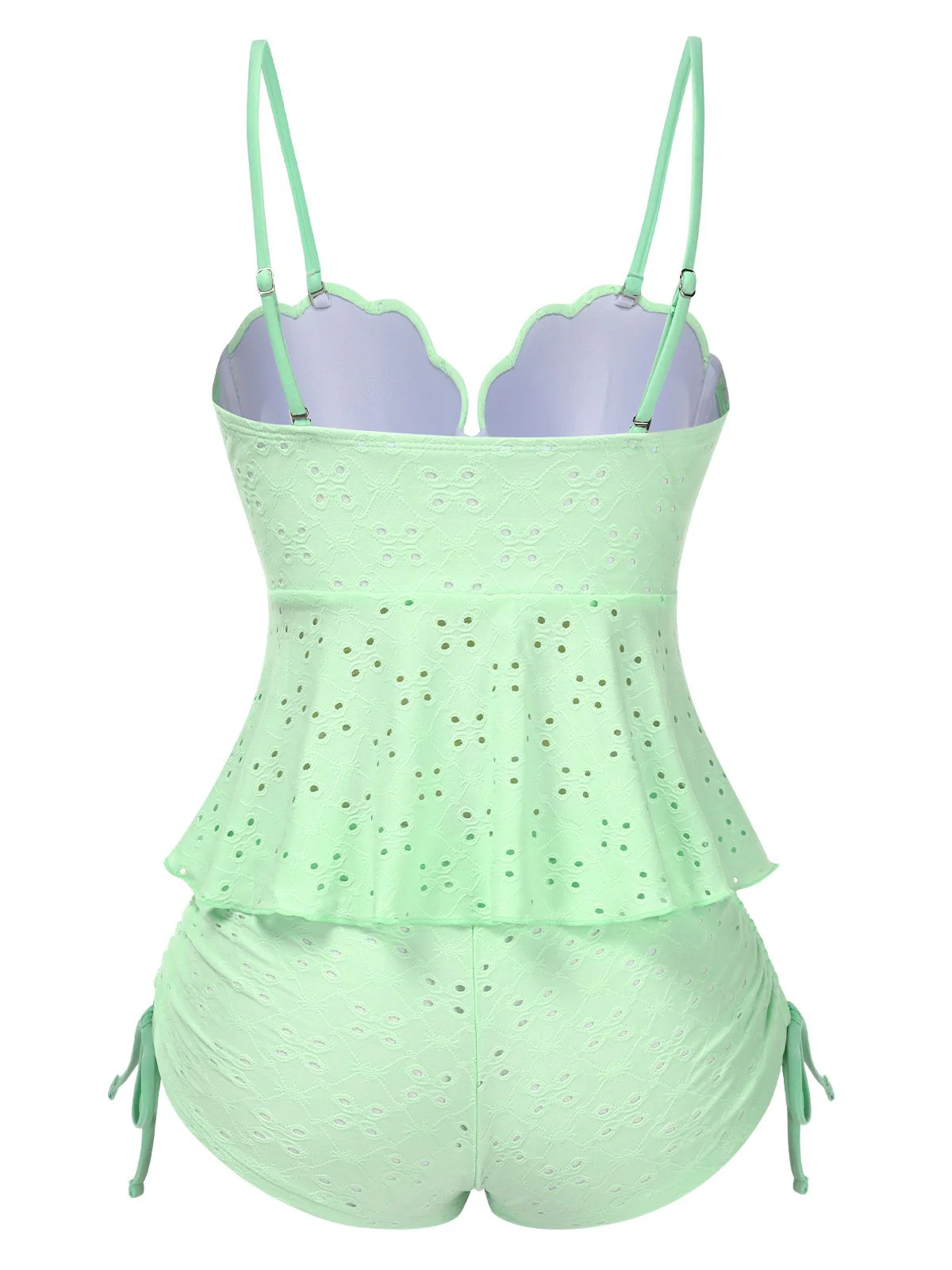 1940er Spaghetti Träger Ösenschale Tankini Set - Image 8