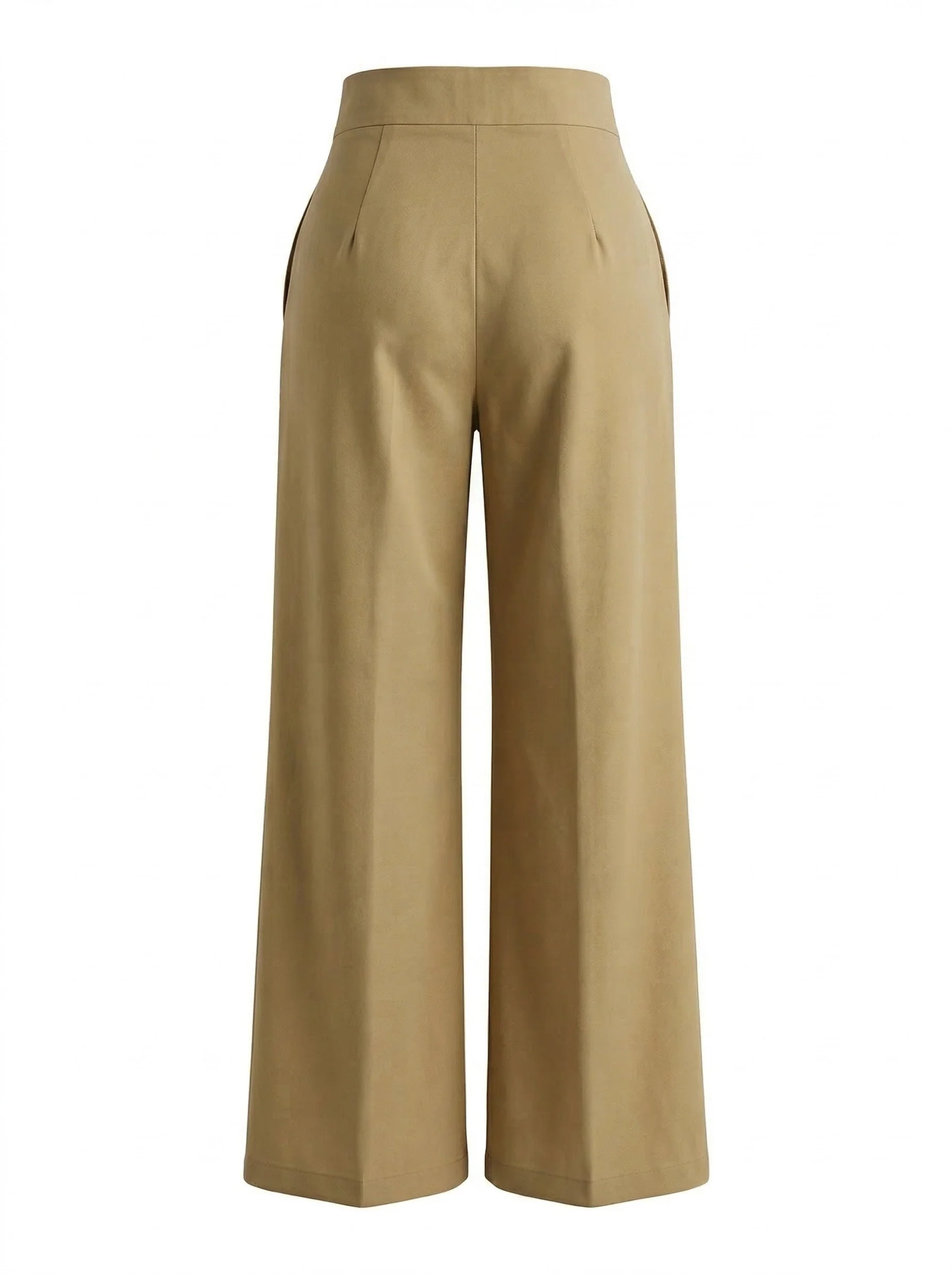 1940er Uni Überkreuzt Weites Bein Hose - Image 4