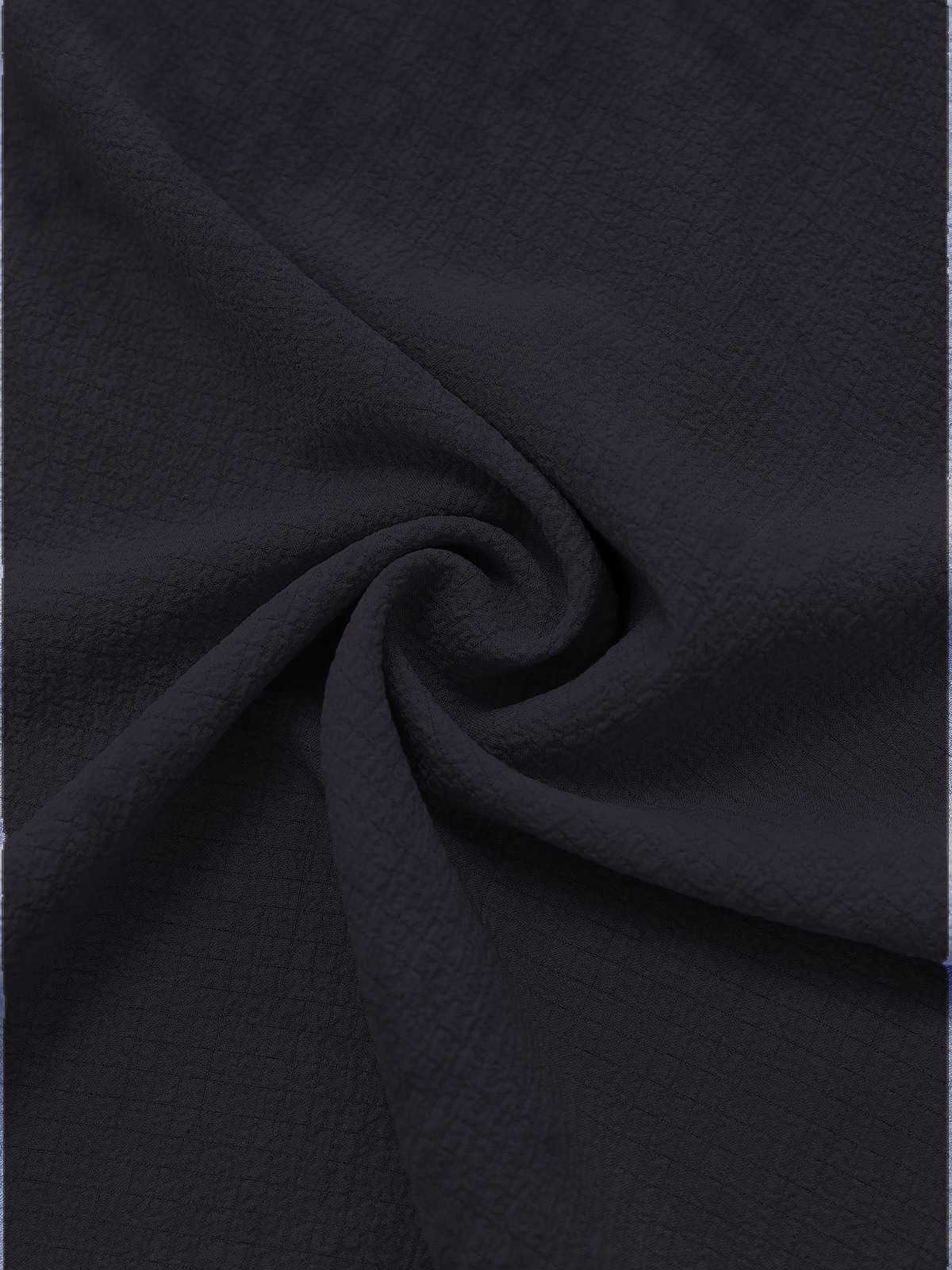 1940er V-Ausschnitt Rüschenärmel Schlitz Kleid - Image 9