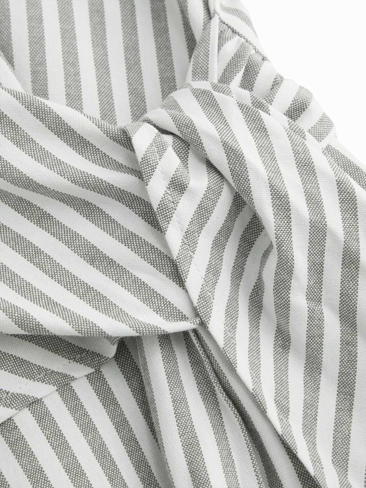1940er V-Ausschnitt Streifen Taille-Tie Ärmellos Jumpsuit - Image 4