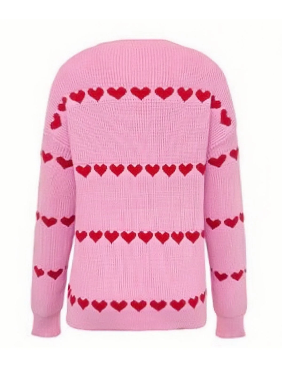 1940er Valentinstag Herz Gestrickt Pullover - Image 9