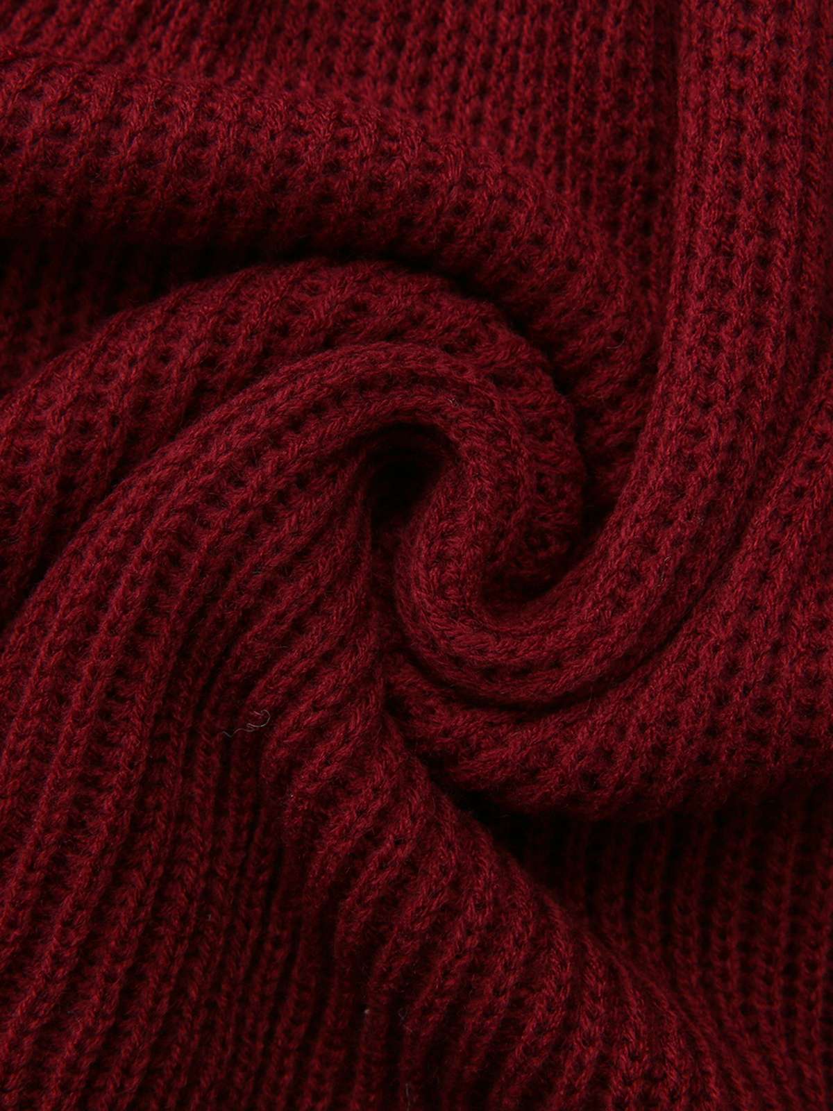 1940er Solide Stricken Laternenärmel Pullover Kleid - Image 5