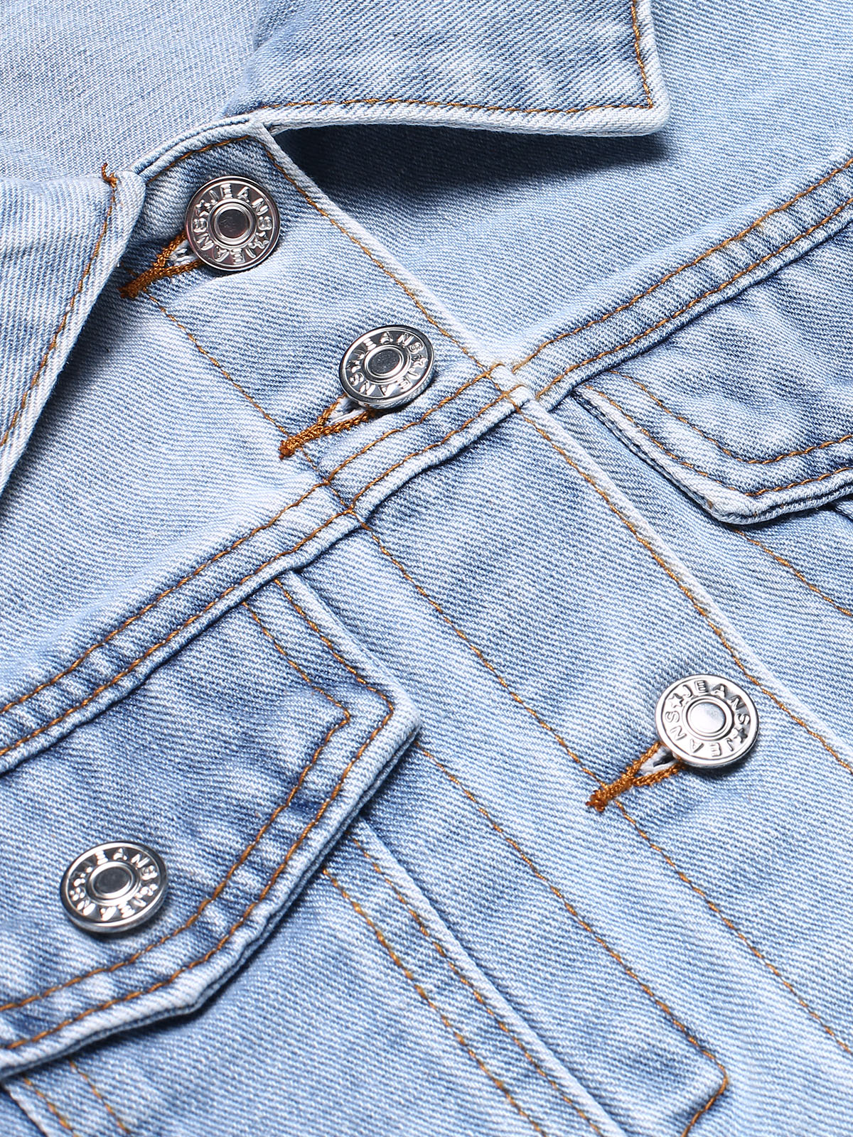 1950er Ärmel aus Hammelkeulen Geknöpft Denim Mantel - Image 4