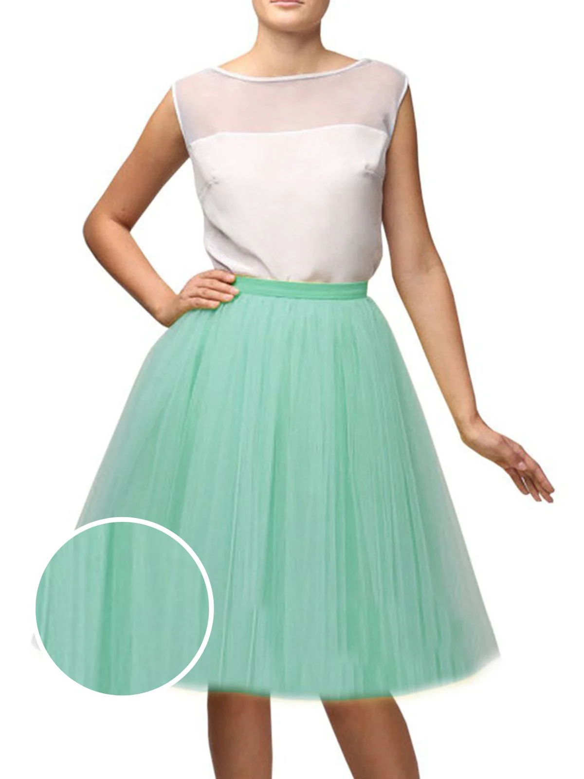 1950ER BUBBLE MESH TUTU UNTERROCK - Image 12