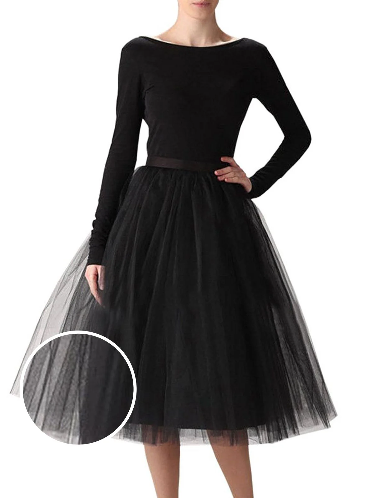 1950ER BUBBLE MESH TUTU UNTERROCK - Image 3