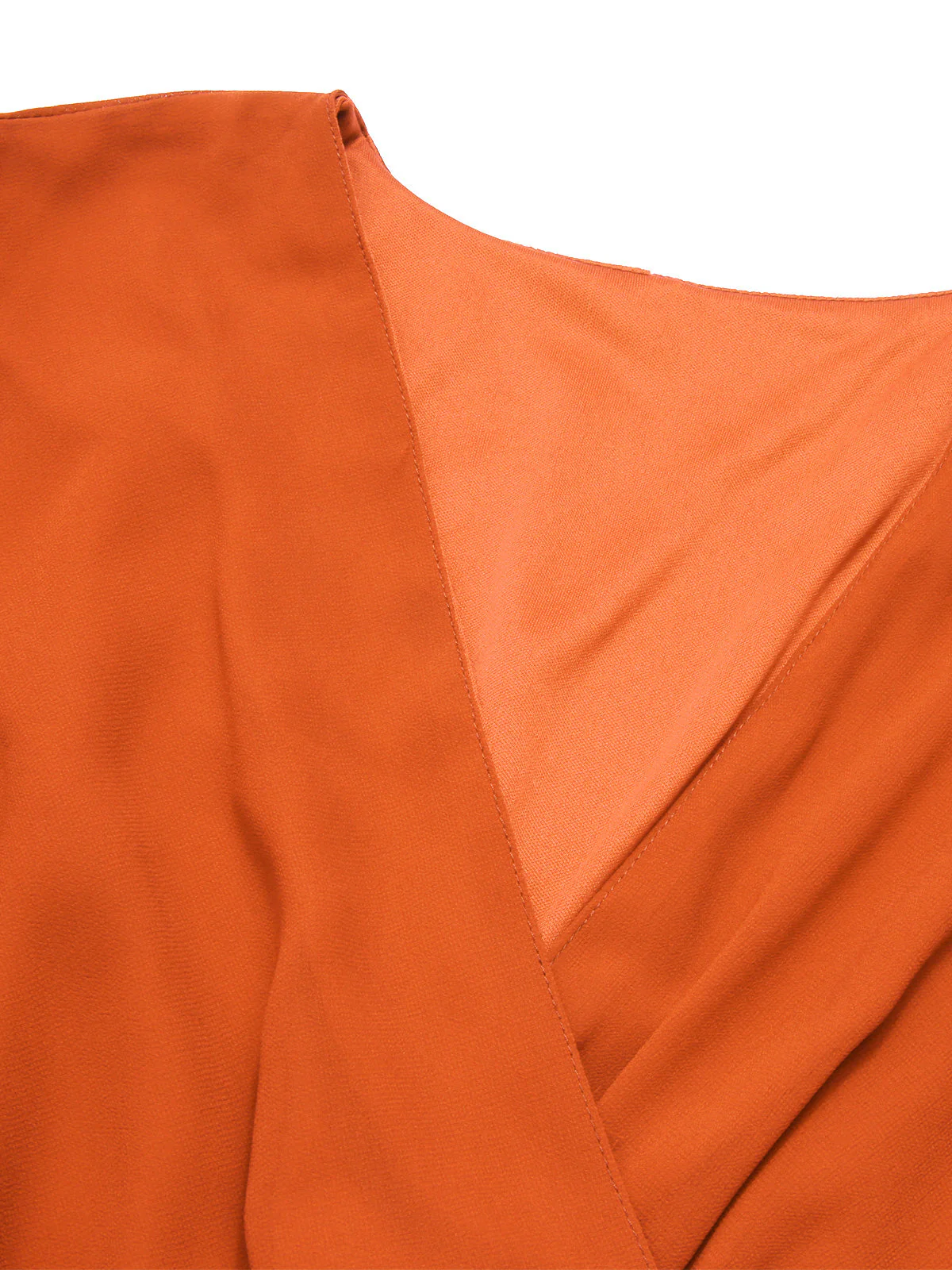 1950er Chiffon Laternenärmel Waist Krawatte Romper - Image 4