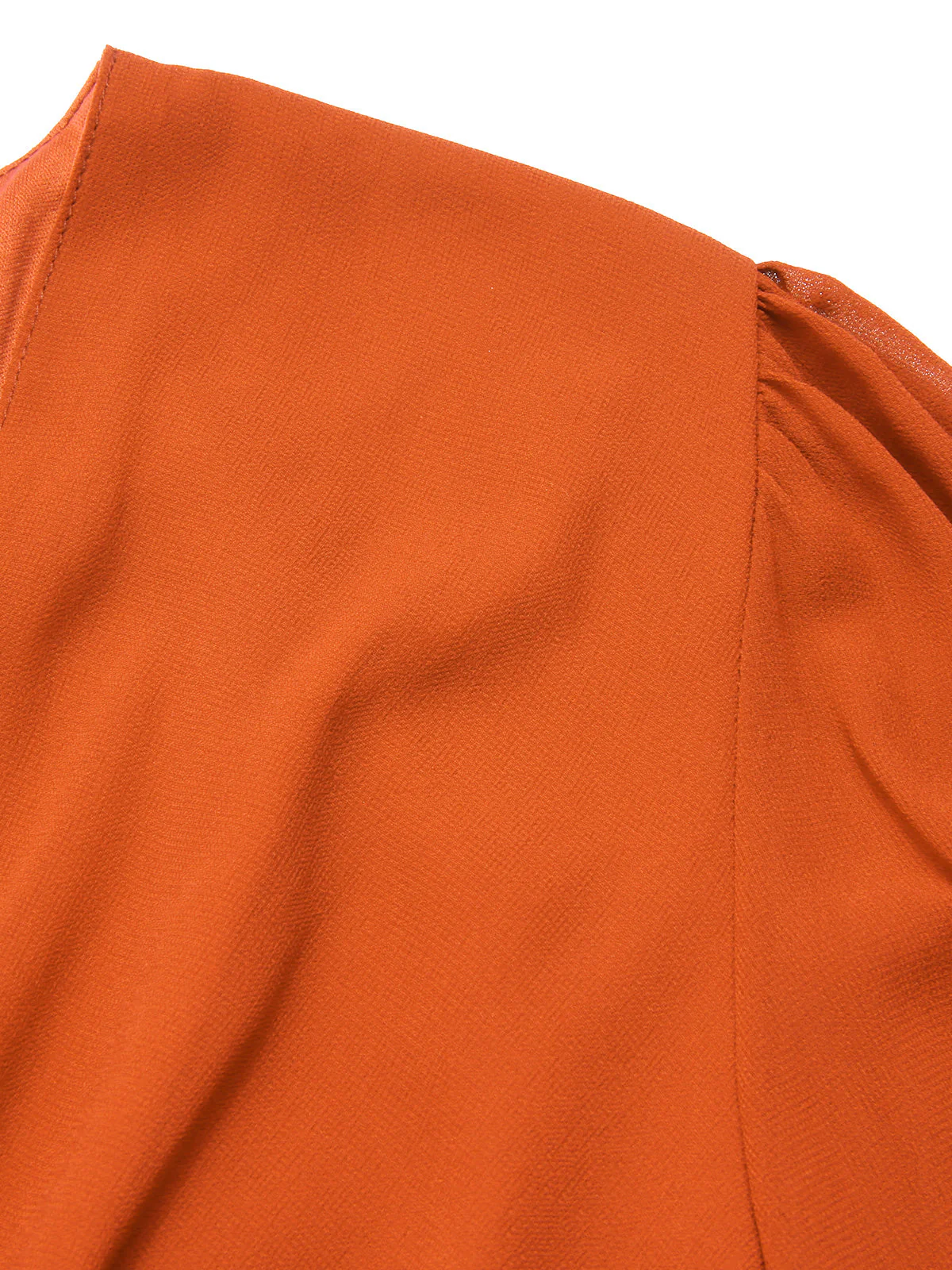 1950er Chiffon Laternenärmel Waist Krawatte Romper - Image 5