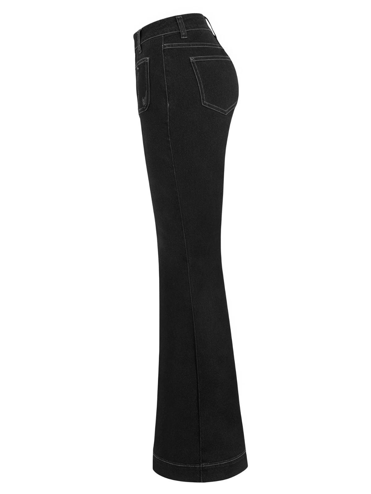 1950er Denim Ausgestellt Taschen Lange Jeans - Image 6