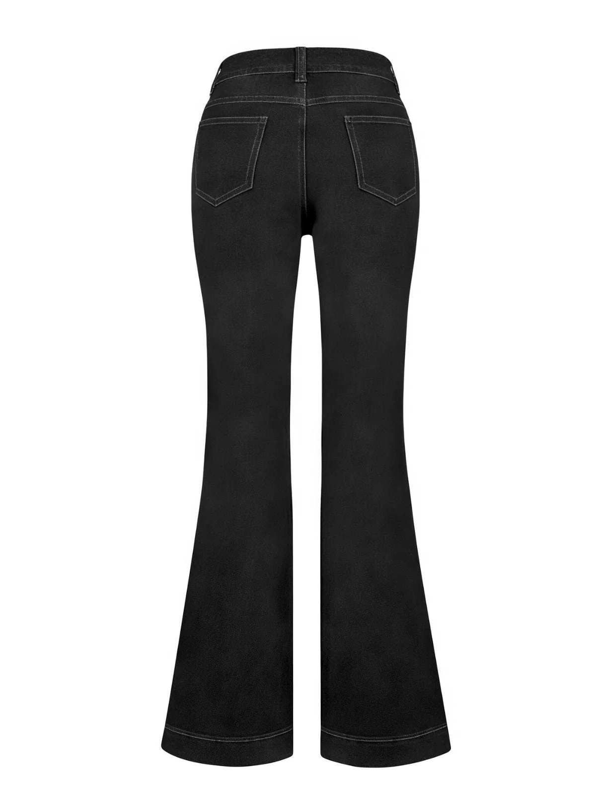 1950er Denim Ausgestellt Taschen Lange Jeans - Image 7