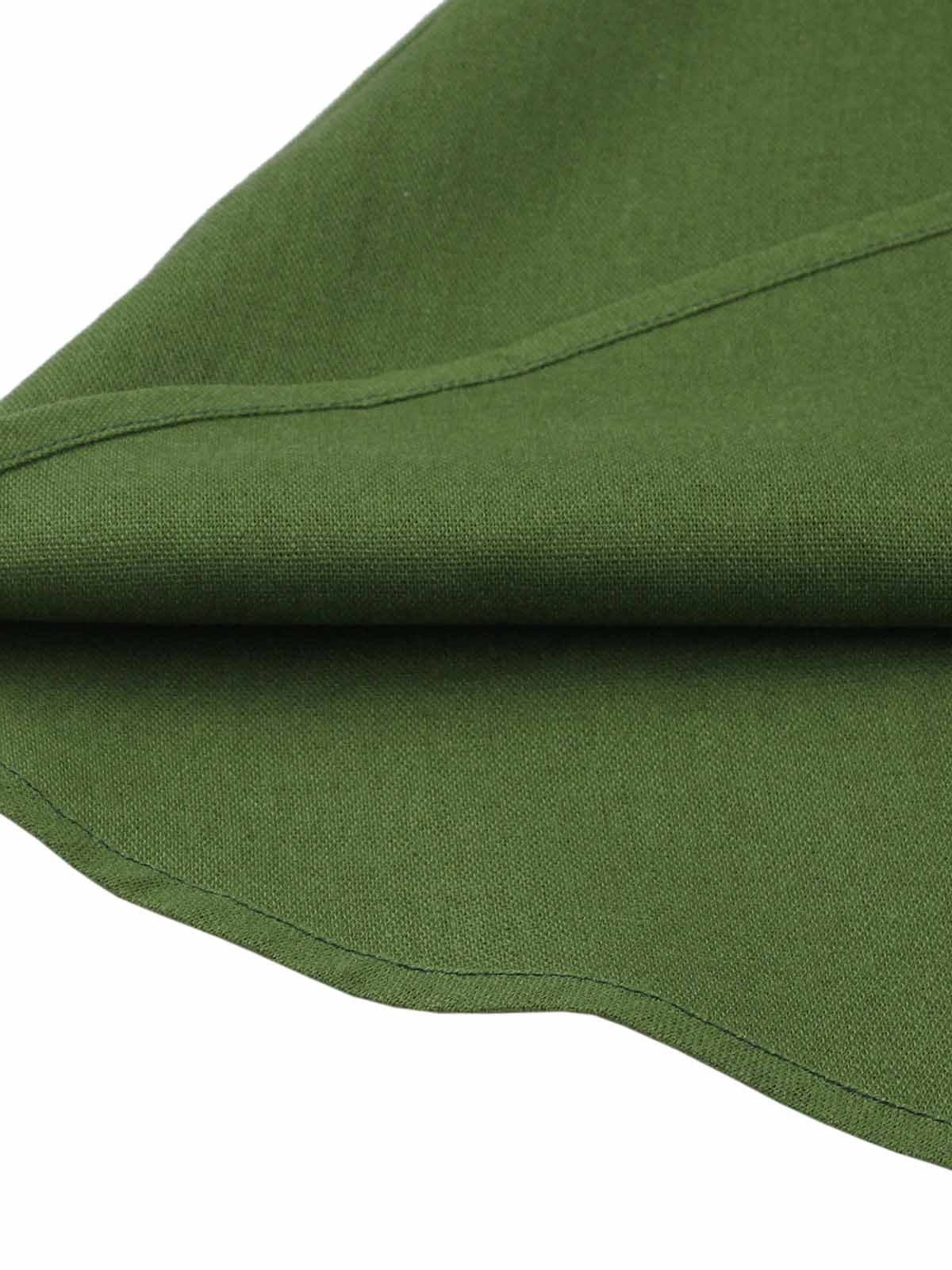 1950er Festes Farbe Patchwork Revers Knopfkleid - Image 10
