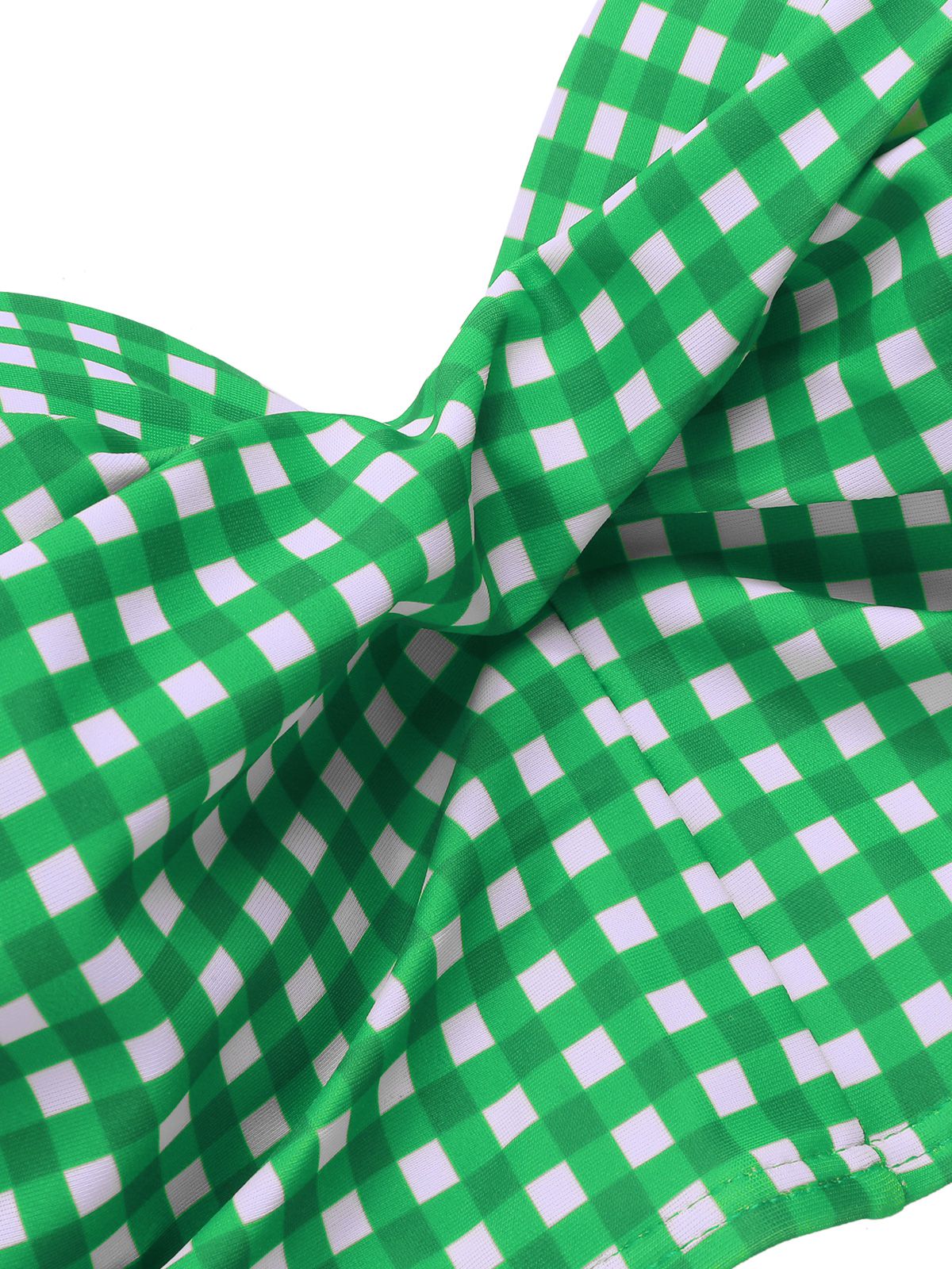 1950er Gingham Plaid Schlinge Badeanzug - Image 12