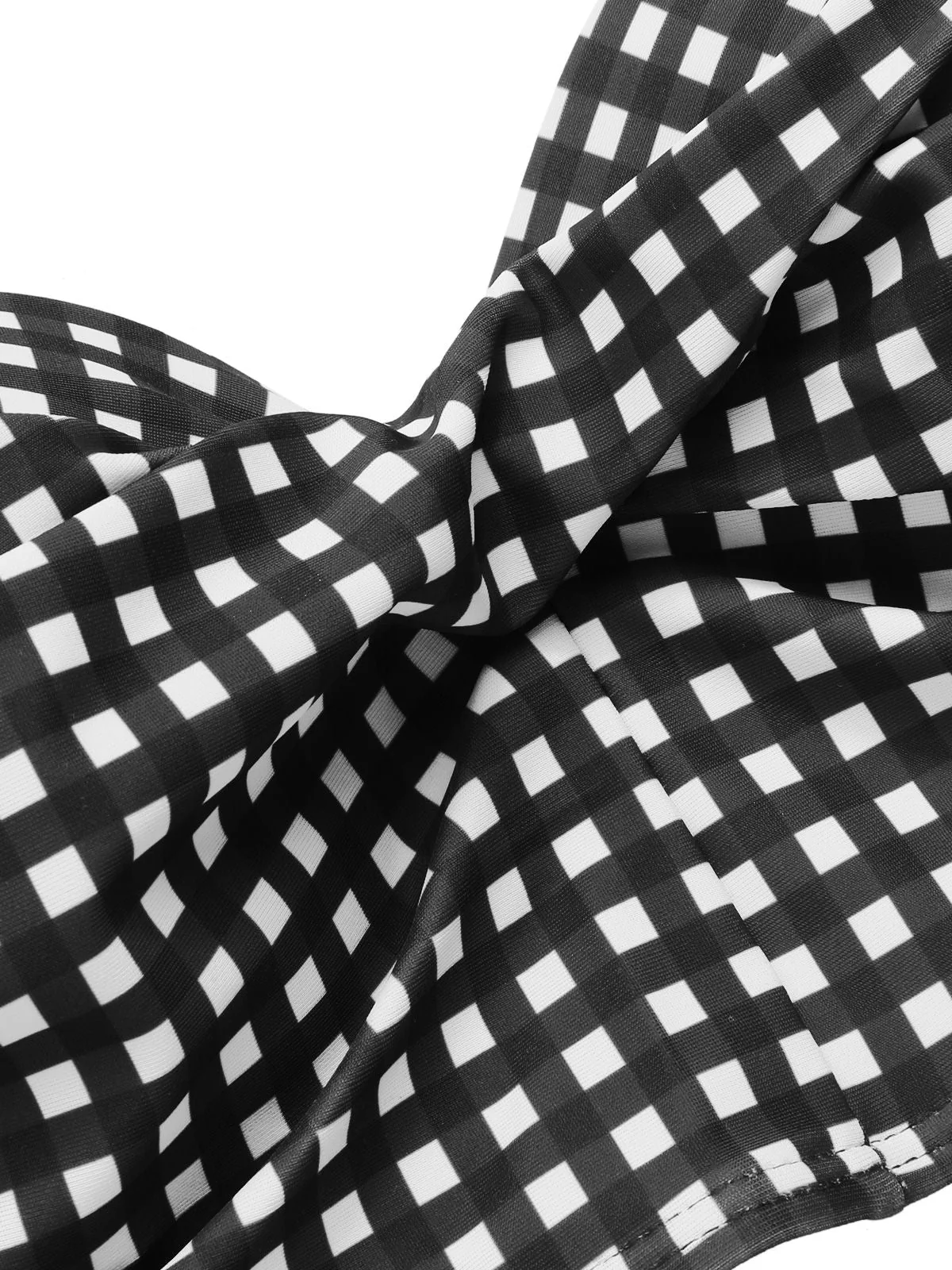 1950er Gingham Plaid Schlinge Badeanzug - Image 16