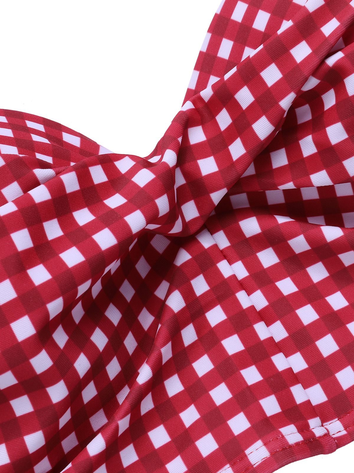1950er Gingham Plaid Schlinge Badeanzug - Image 4