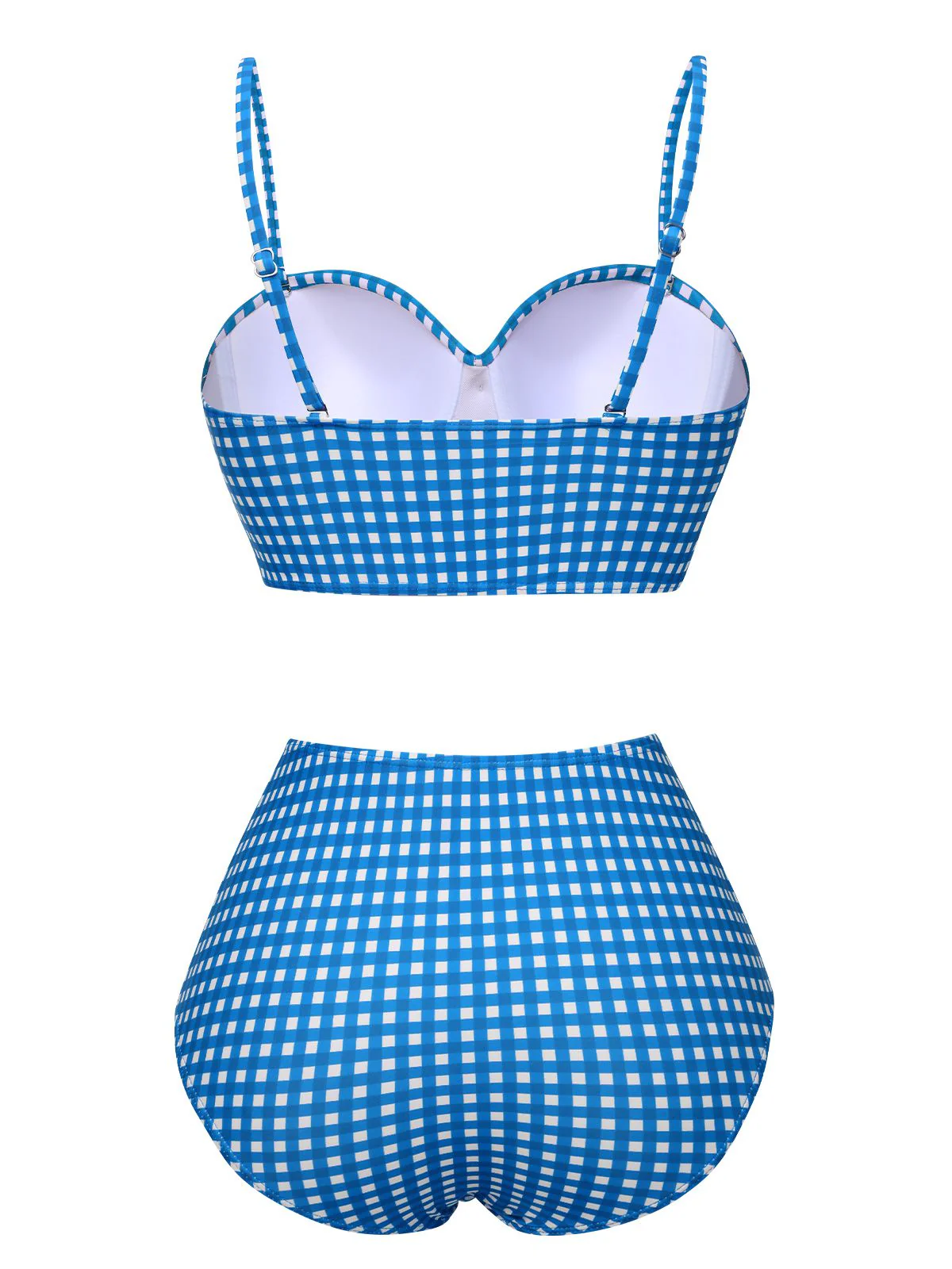 1950er Gingham Plaid Schlinge Badeanzug - Image 7