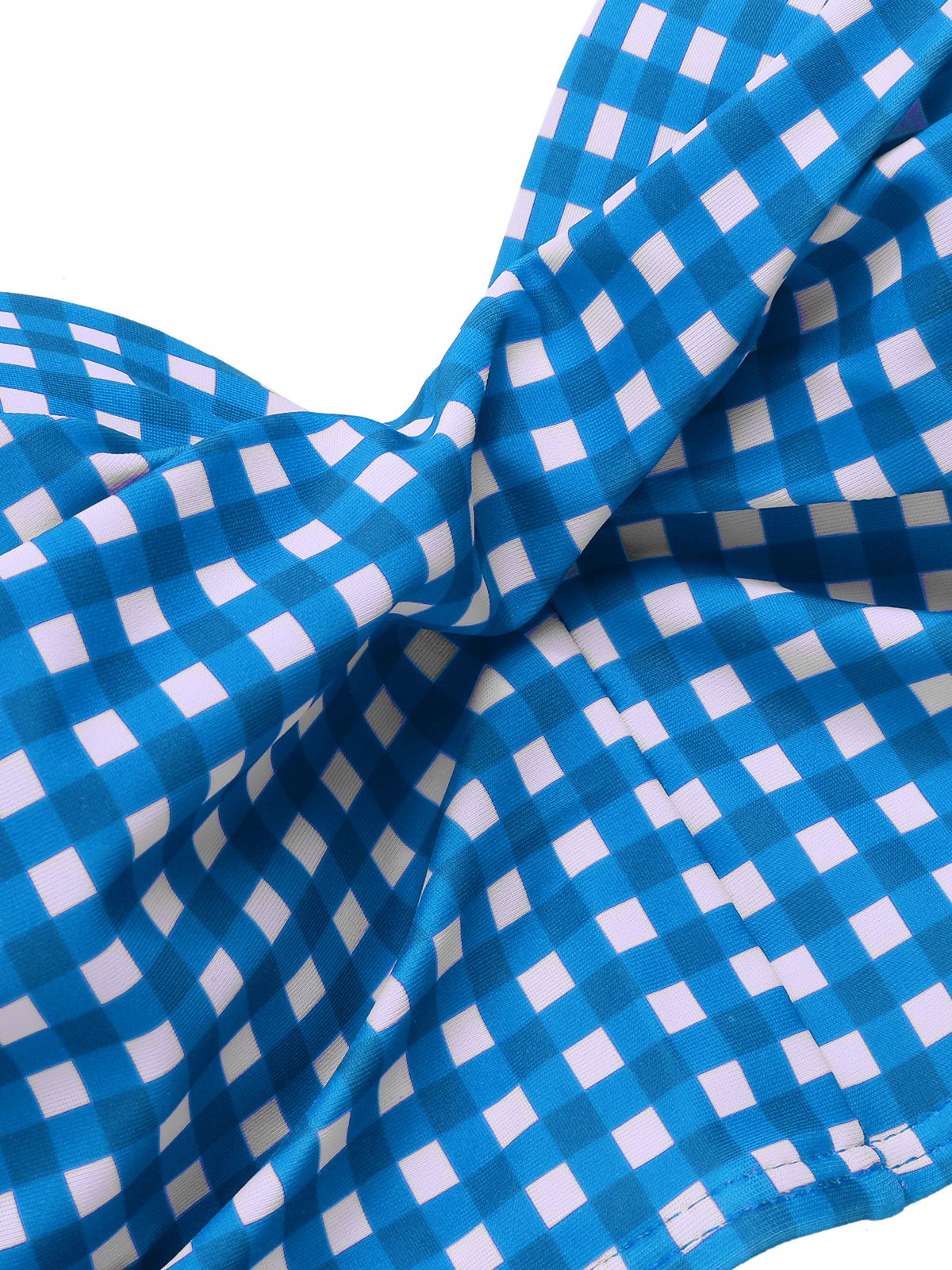 1950er Gingham Plaid Schlinge Badeanzug - Image 8