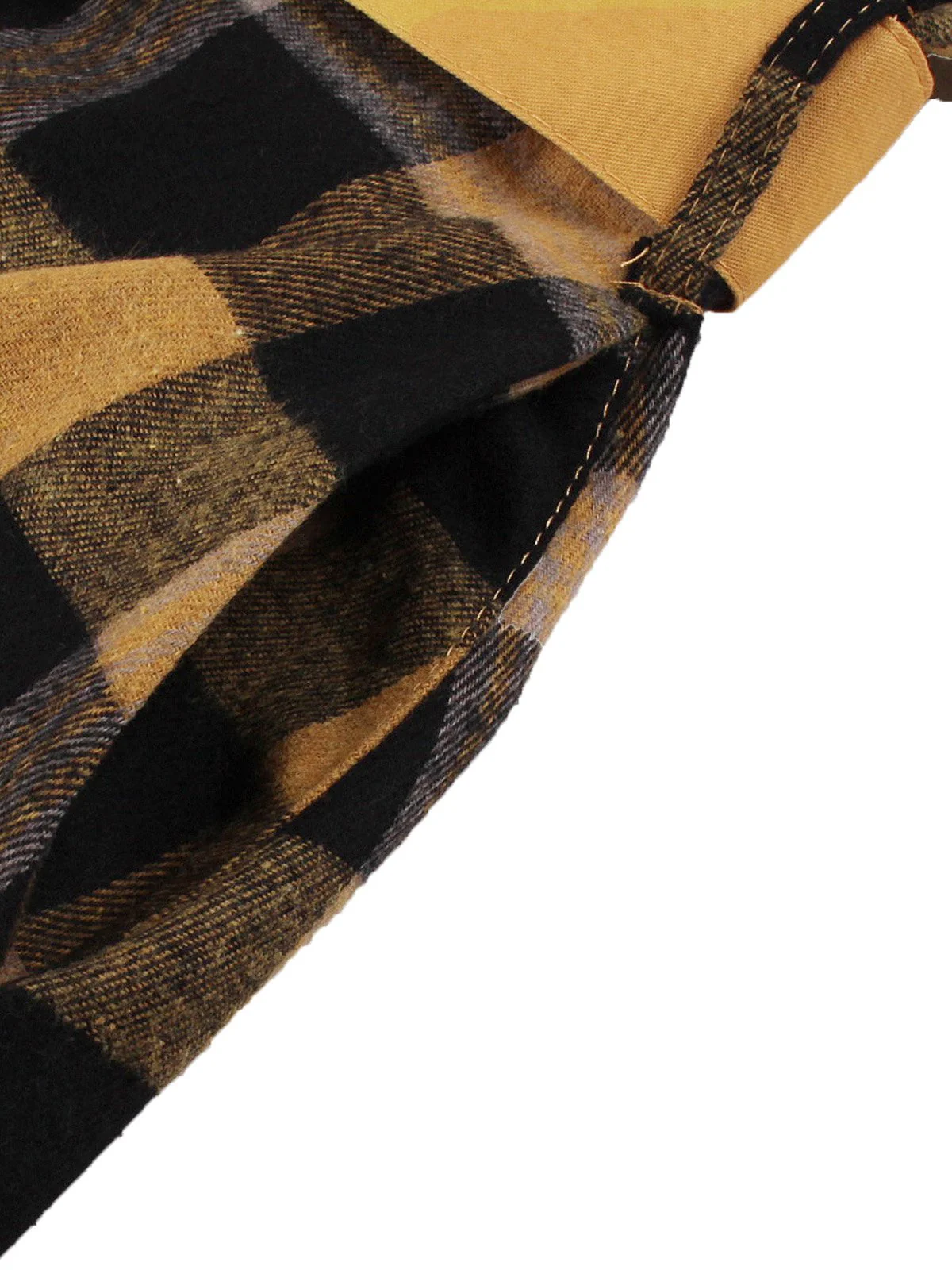 1950er Gingham Plaid Tasten Revers Gürtel Kleid - Image 6