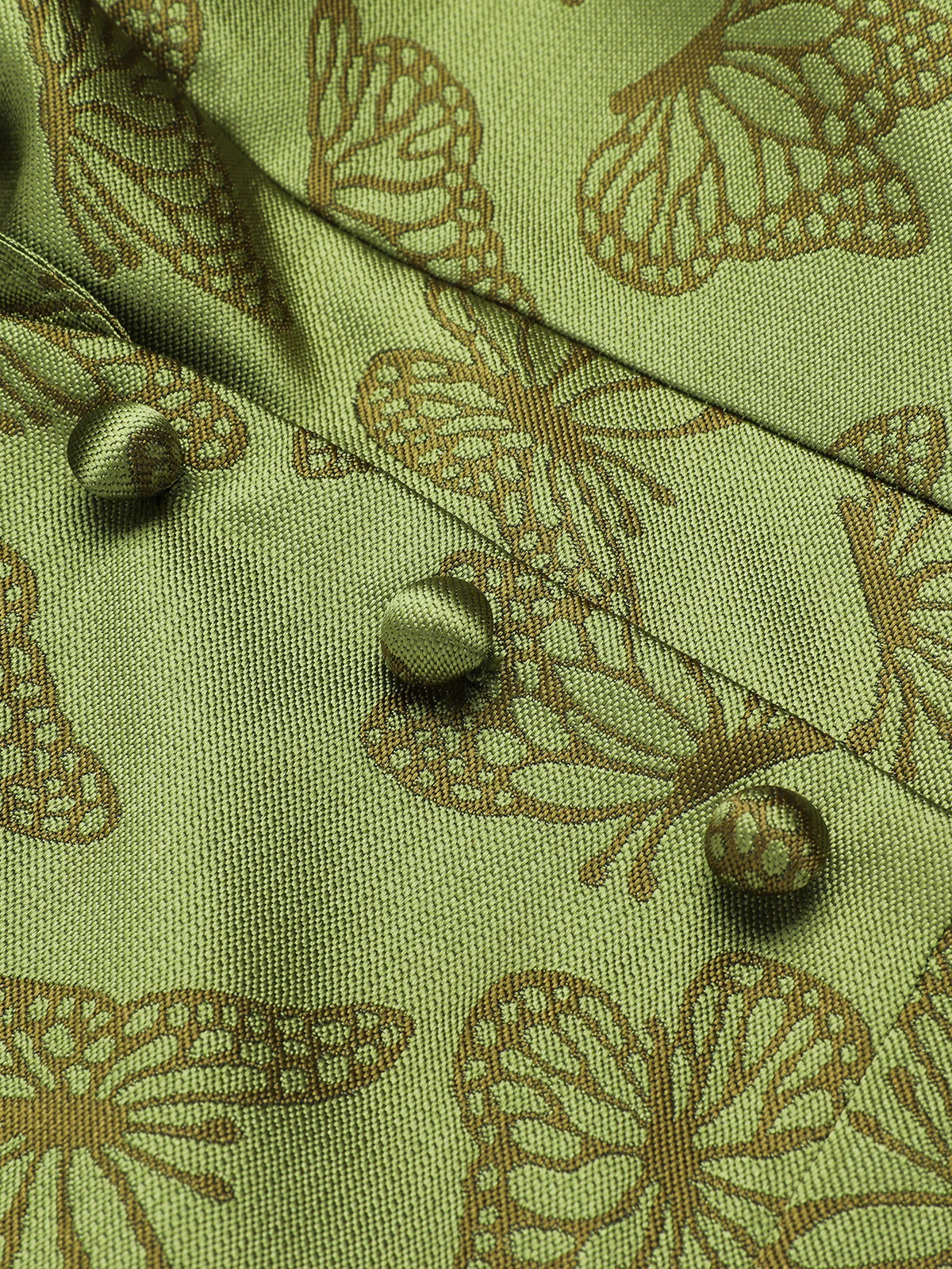 1950ER GRÜNES SCHULTERFREIES VINTAGE Schmetterling KLEID - Image 10