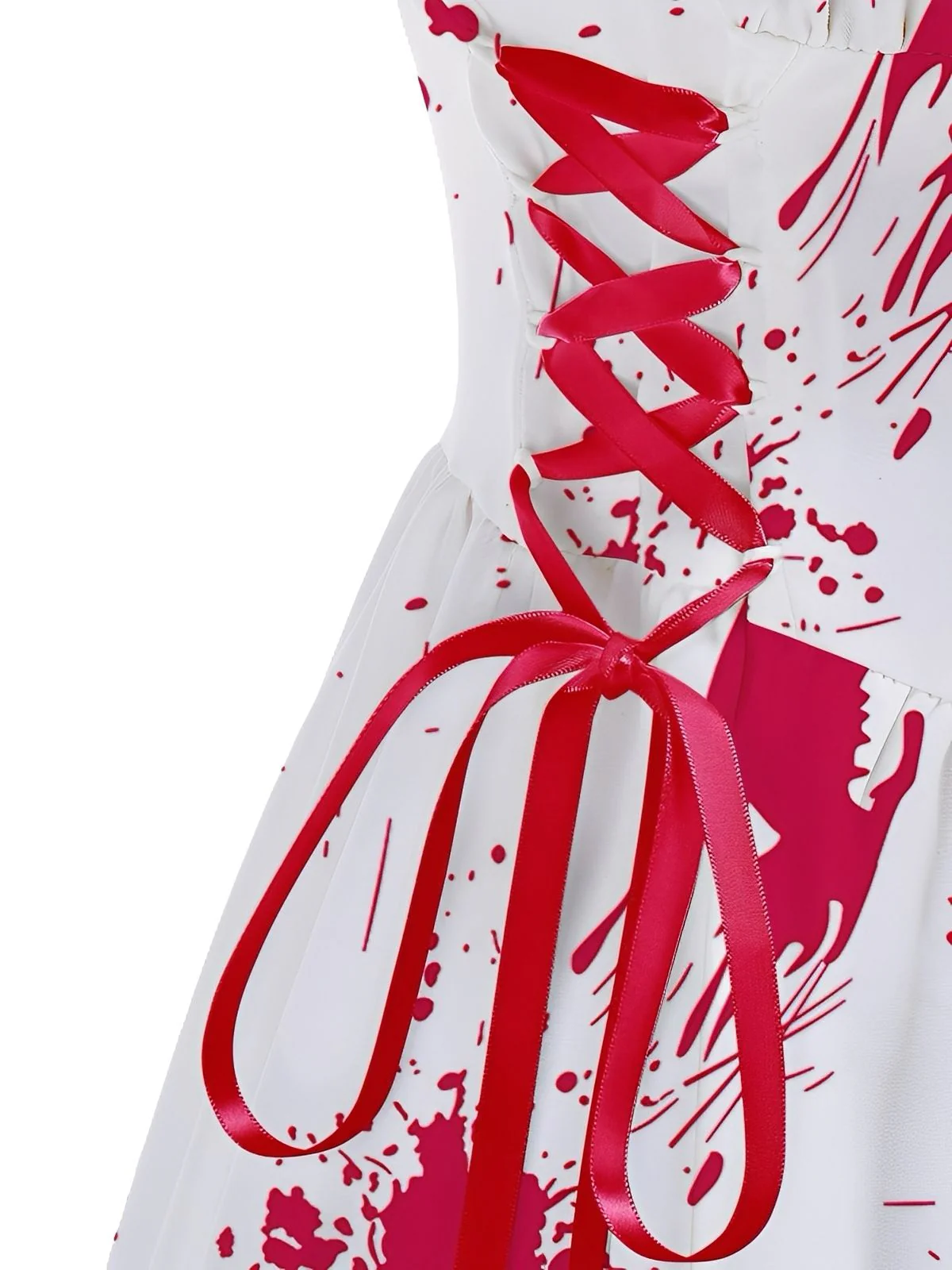 1950er Halloween Blutspritzer-Graffiti Slip Kleid - Image 3