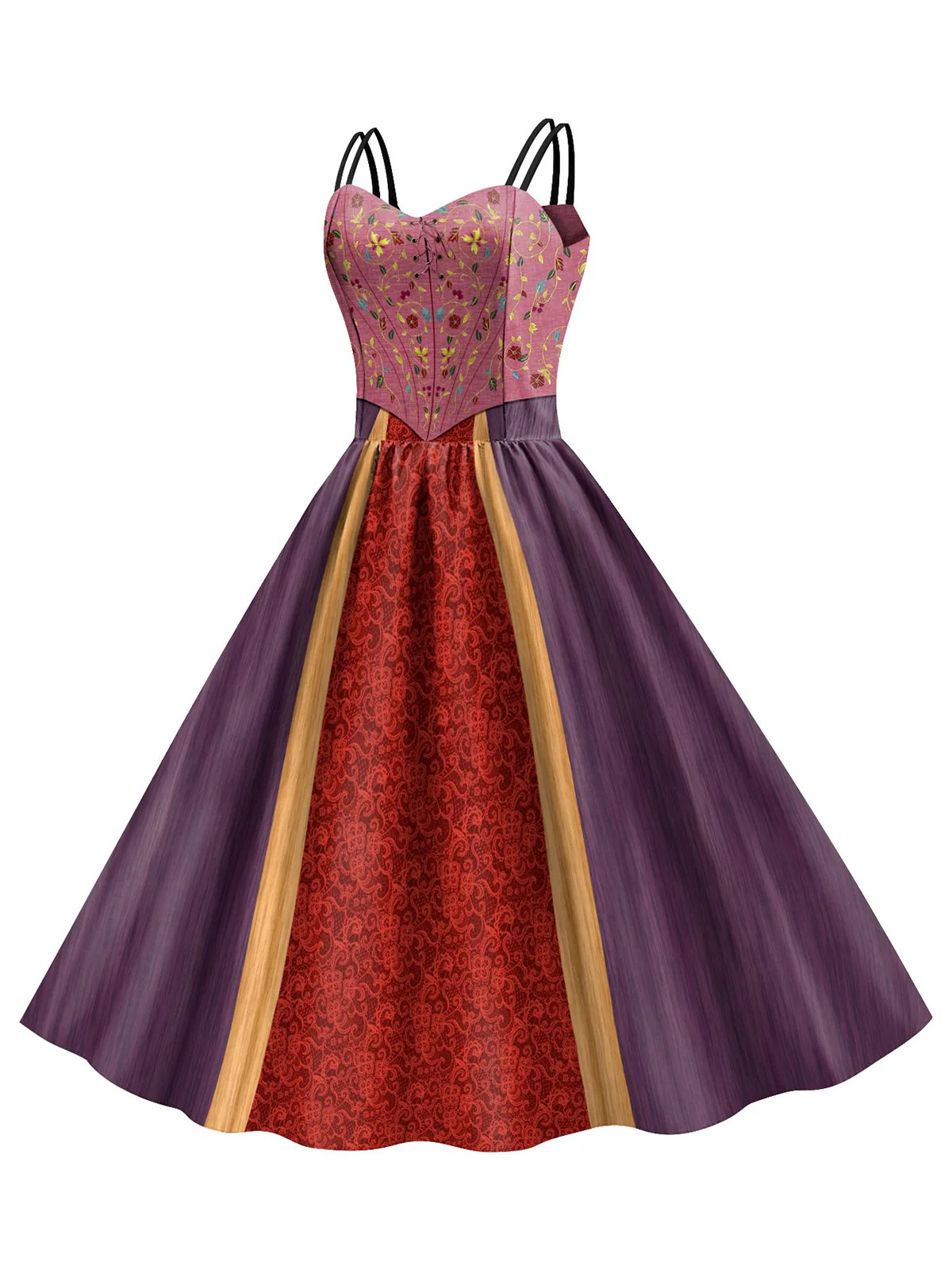 1950er Halloween Hocus Pocus Sarah Sanderson Doppelträger Kleid - Image 2