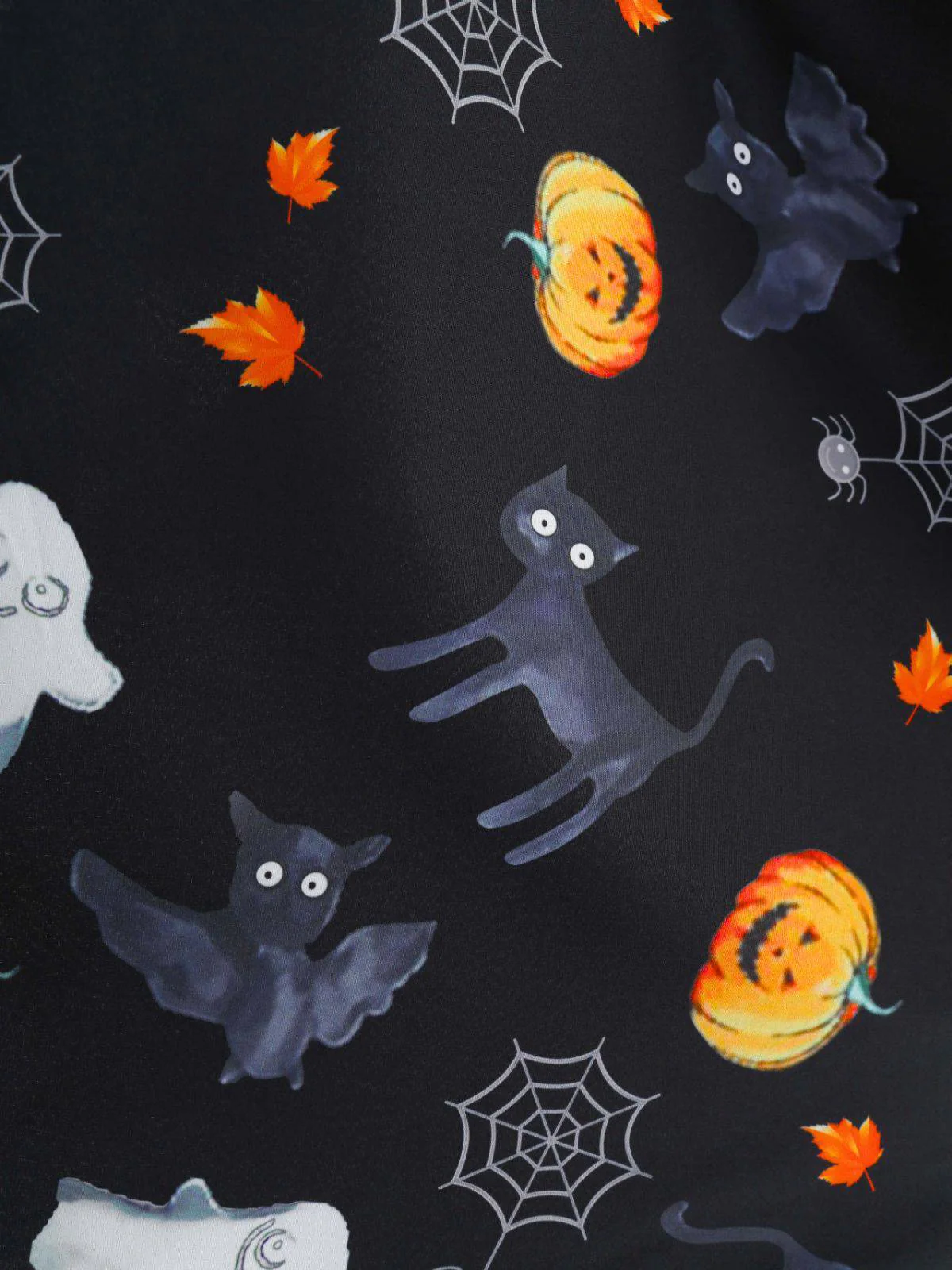 1950er Halloween Kürbis Spinnennetz Blütenblatthals Kleid - Image 5
