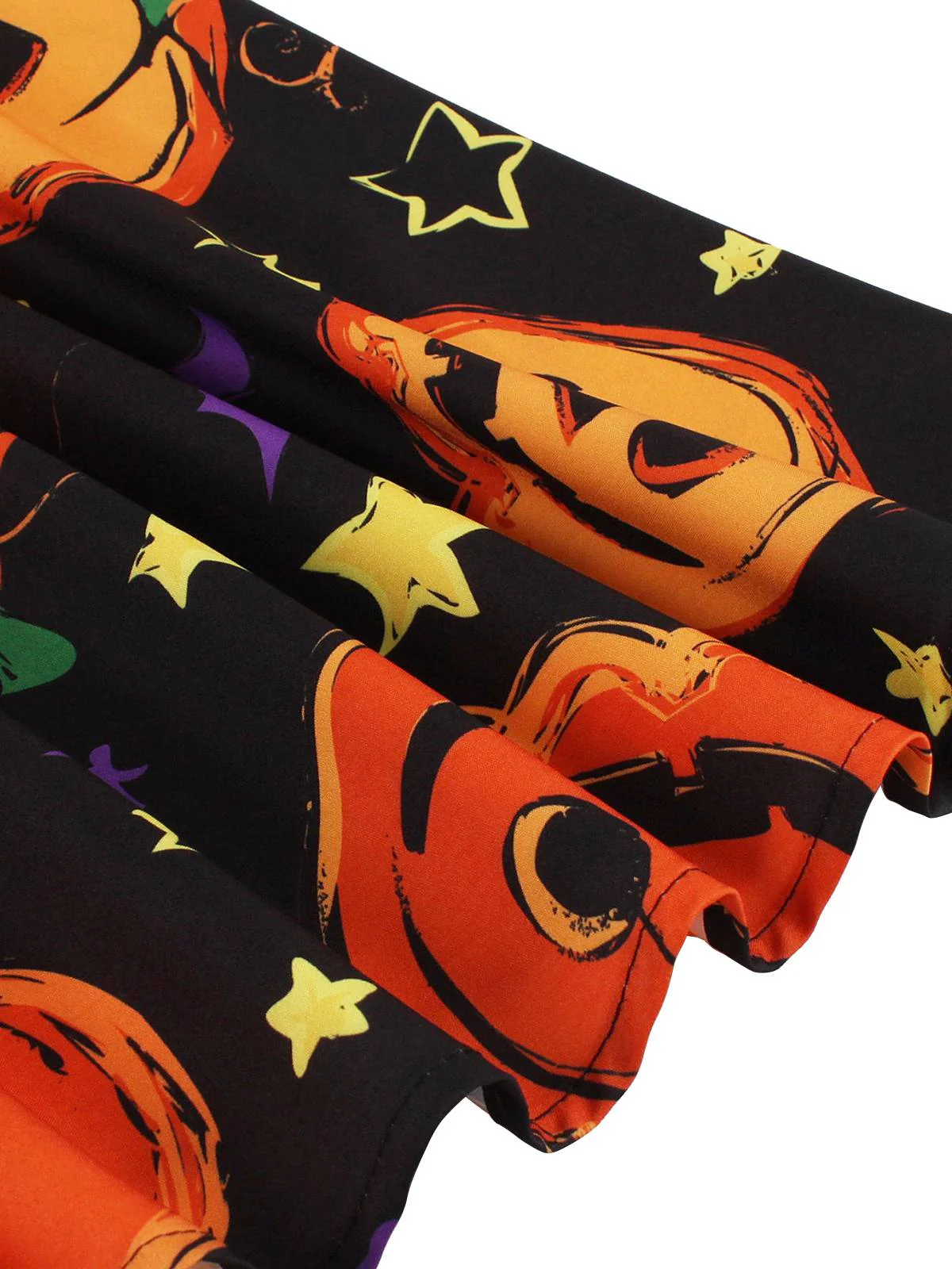 1950er Halloween Patchwork Gürtel Swing Kleid - Image 10