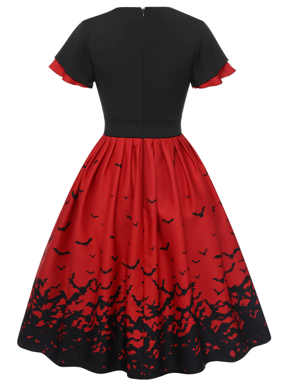 1950er Halloween-Swingkleid mit Volantärmeln - Image 4