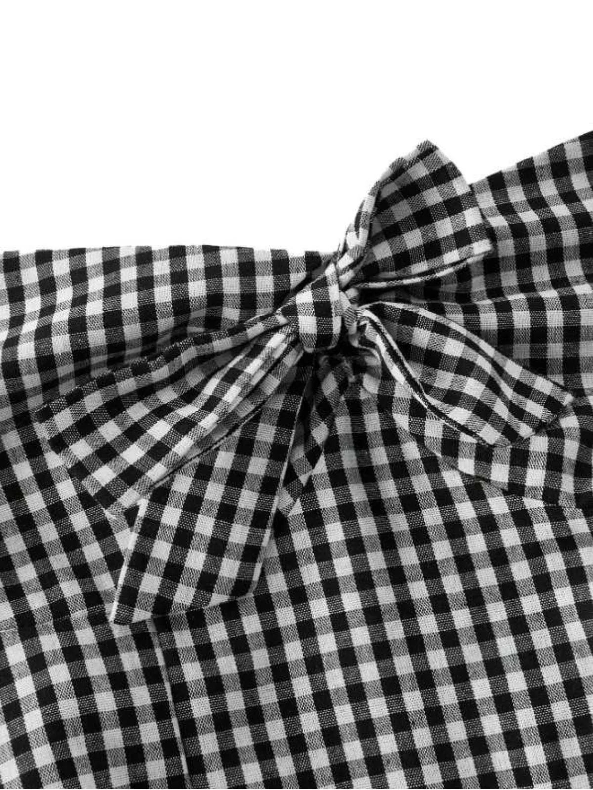 [Vorverkauf] 1950er Halter Gingham Plaids Bogen Romper - Image 12