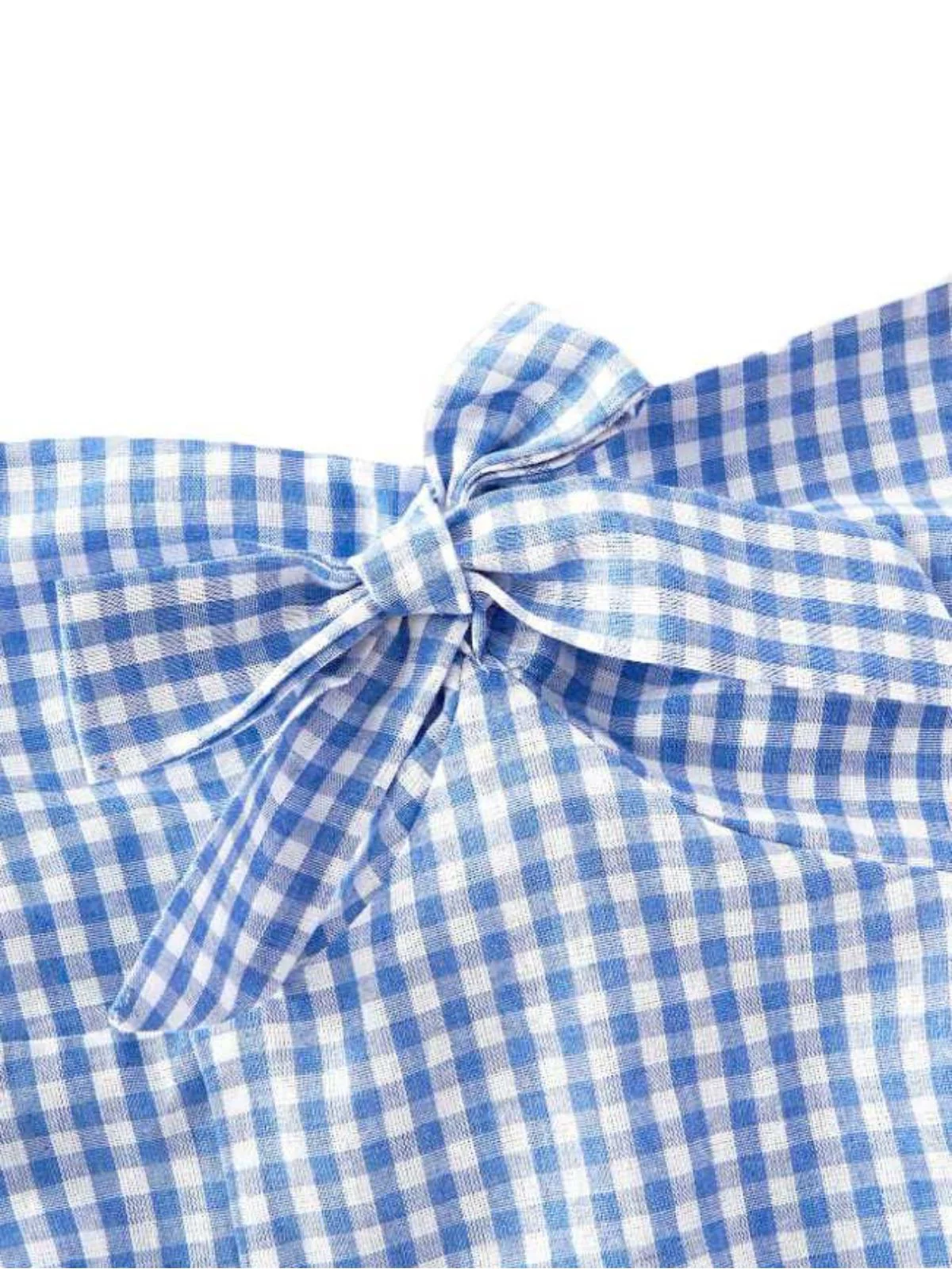 [Vorverkauf] 1950er Halter Gingham Plaids Bogen Romper - Image 7