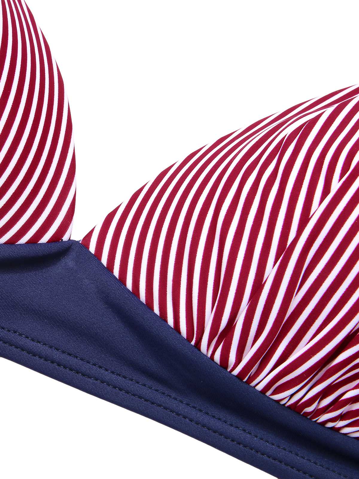 1950er Halter Kontrast Polka Dots Badeanzug - Image 13