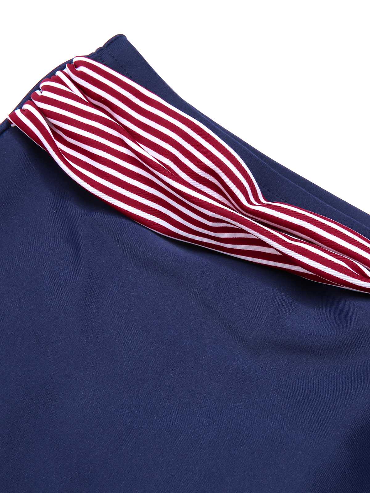 1950er Halter Kontrast Polka Dots Badeanzug - Image 14
