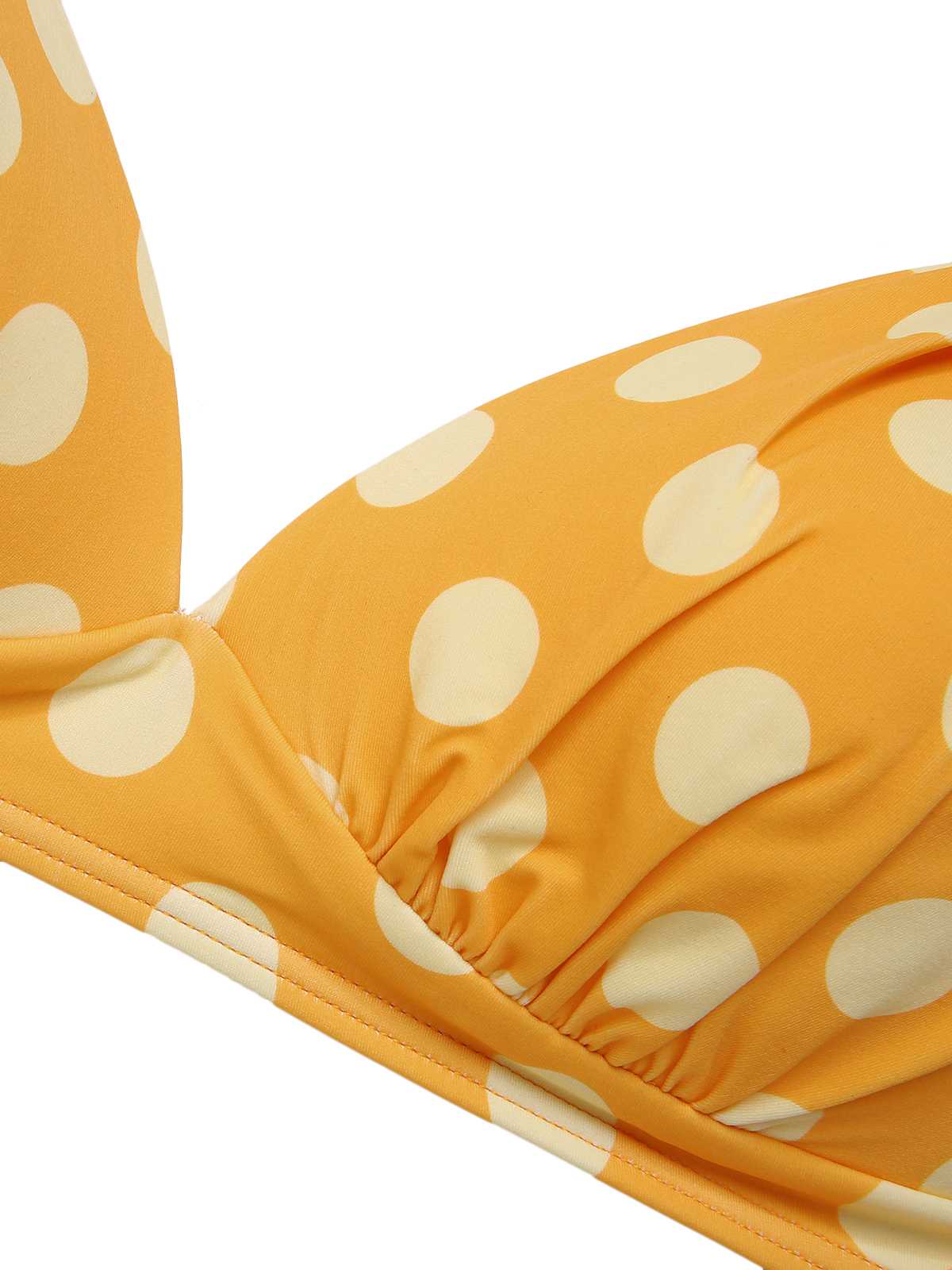 1950er Halter Kontrast Polka Dots Badeanzug - Image 20