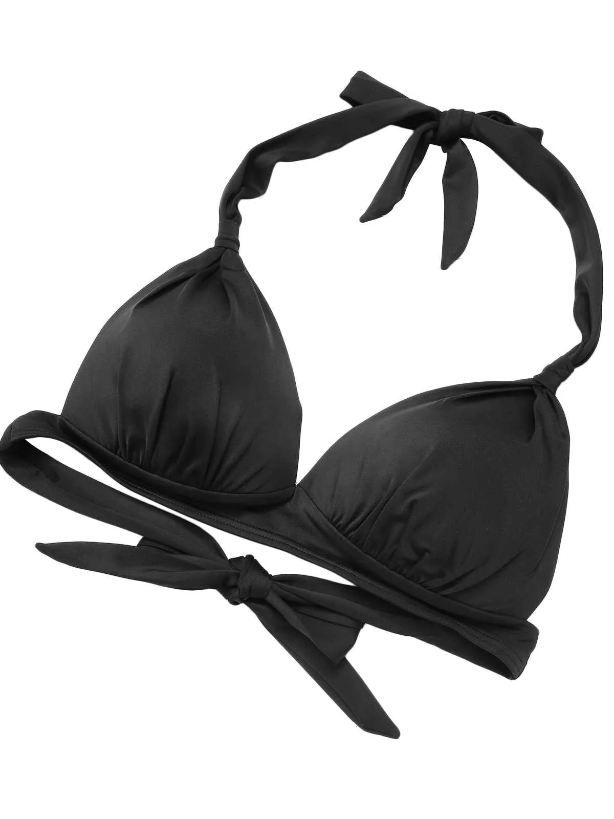 1950er Halter Kontrast Polka Dots Badeanzug - Image 5