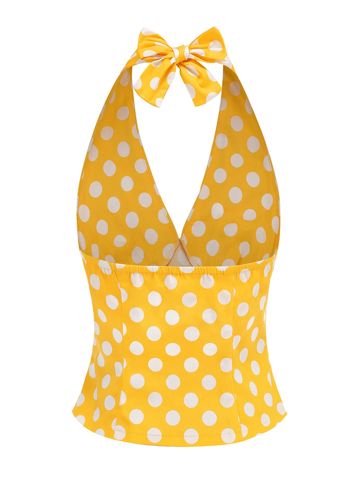 1950er Halter Polka Dots Rückenfrei Top - Image 6
