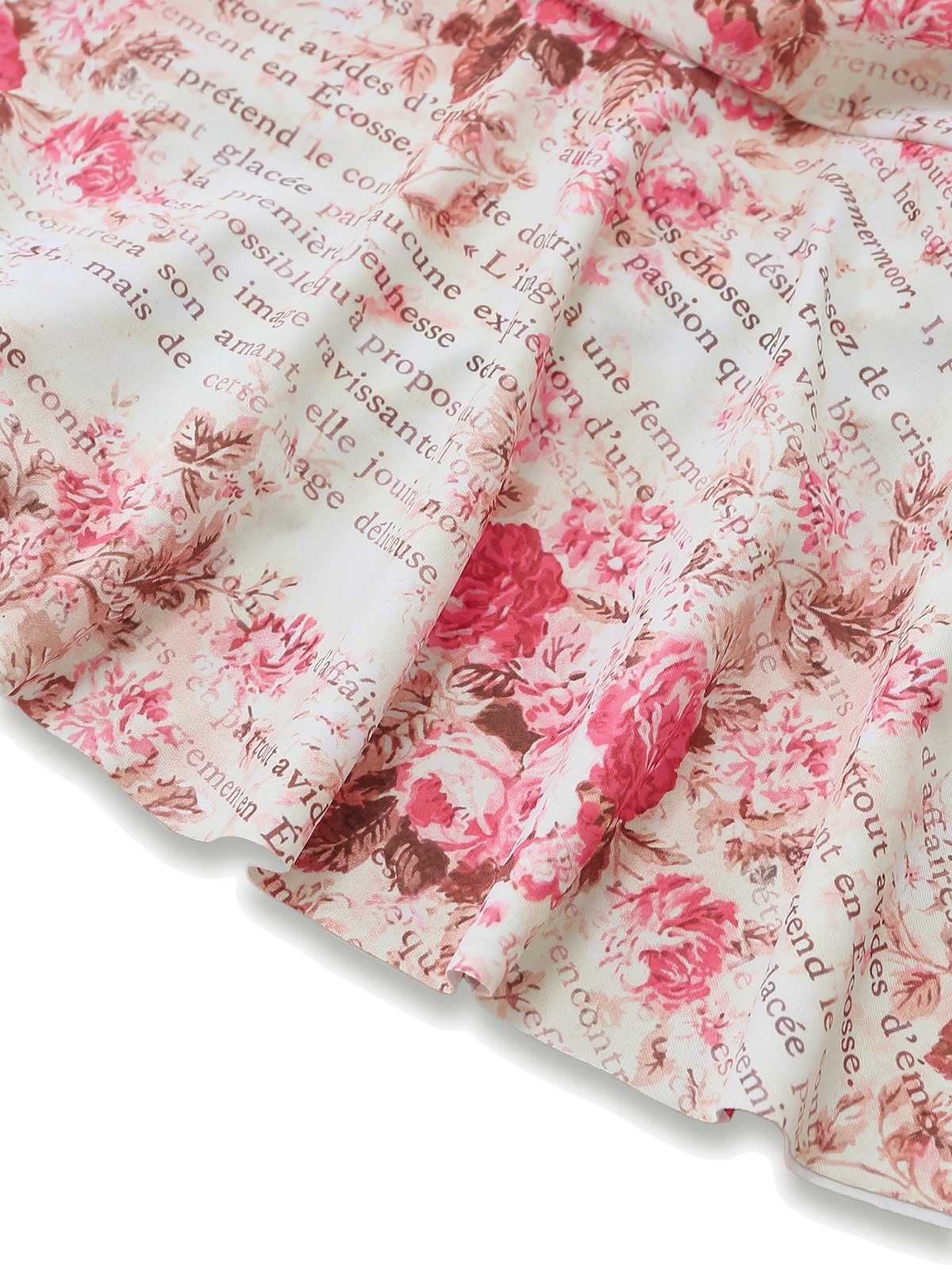 1950er Halter Rosen Gerafft Bauchformend Badeanzugkleid - Image 8