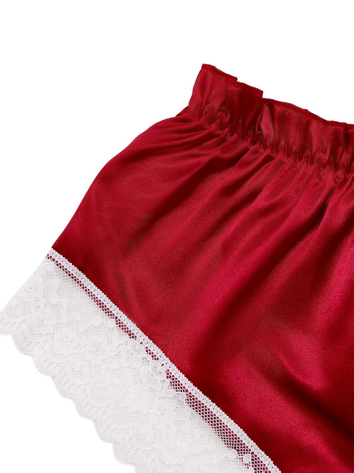 1950er Halter Spitze Satin Pyjama Set - Image 5