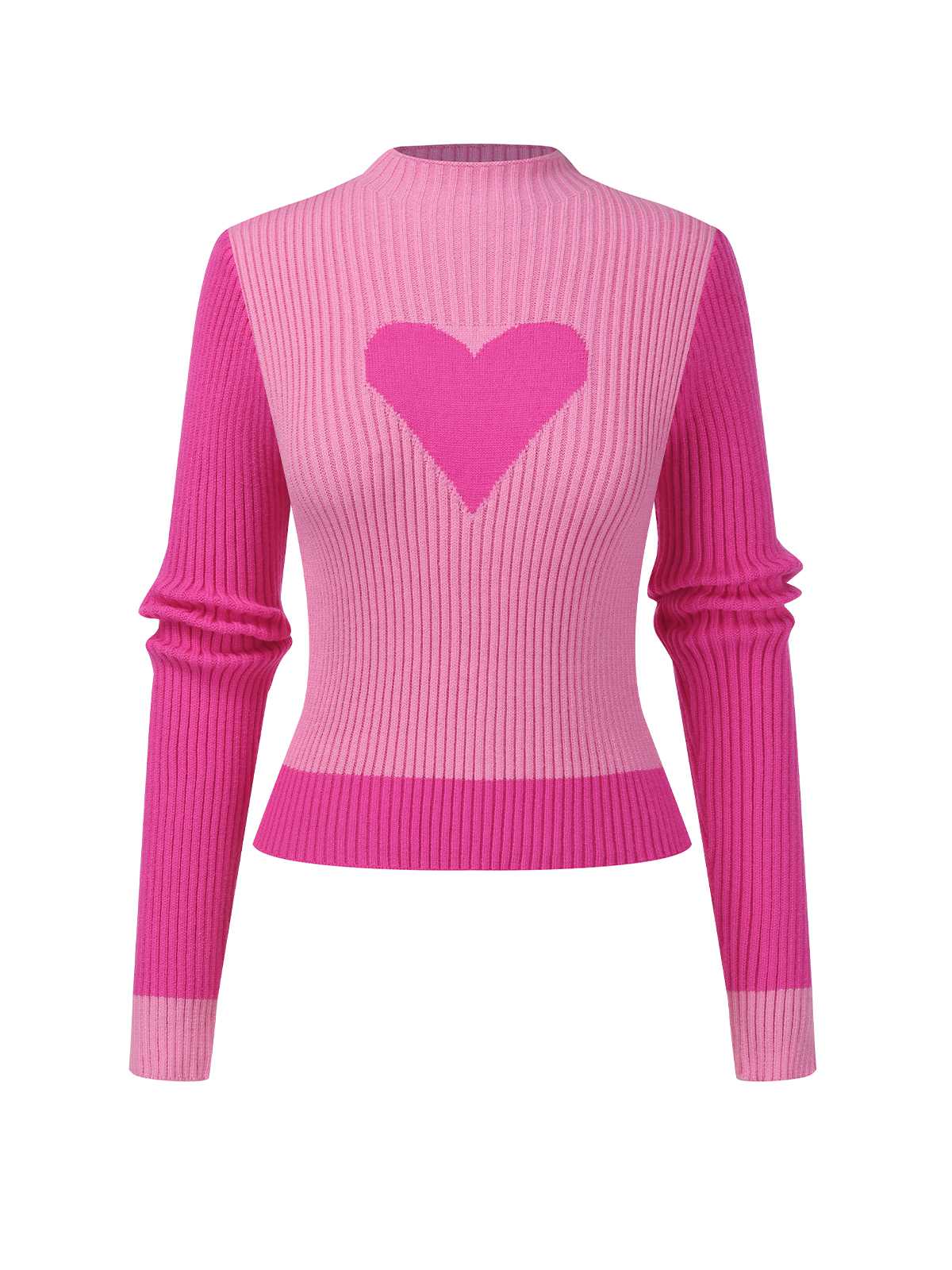 1950er Herz Gestrickt Patchwork Pullover - Image 2