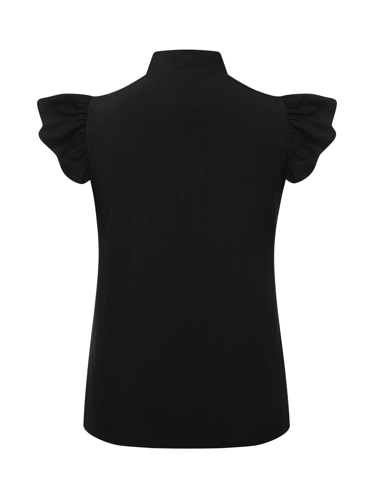 1950er Krawattenhals Flügelärmel Tops - Image 6