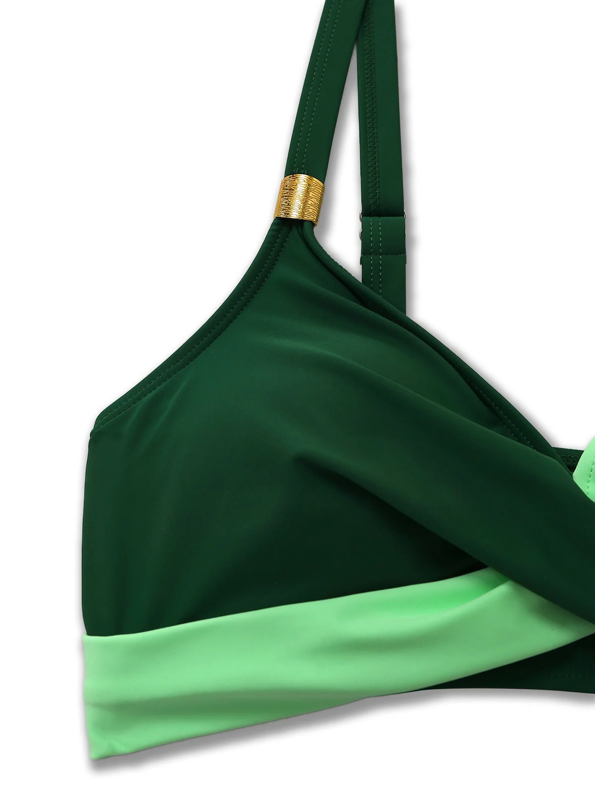 1950er Kreuzrücken Gerafft Netz Bikini Set - Image 6