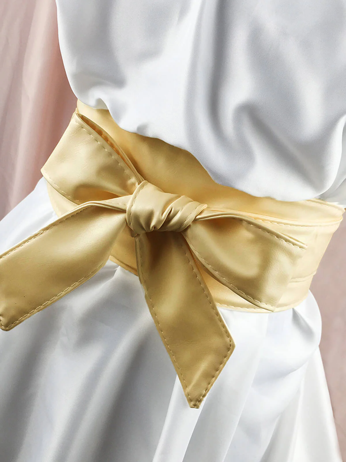 1950ER LACE UP BOW GÜRTEL BREITE ABNEHMEN TAILLEN BAND - Image 2