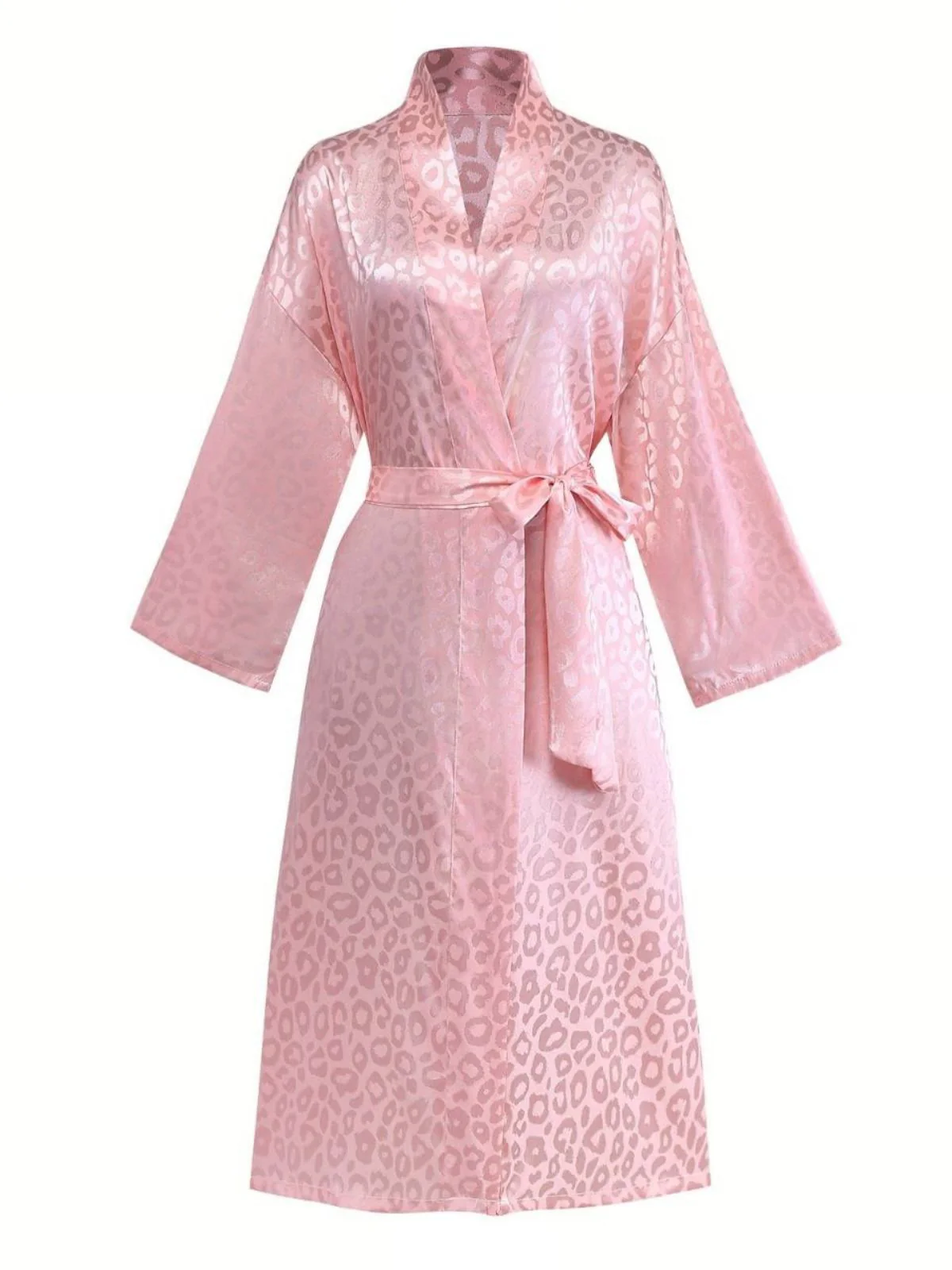 1950er Leopard Drucken Schnürung Robe - Image 2